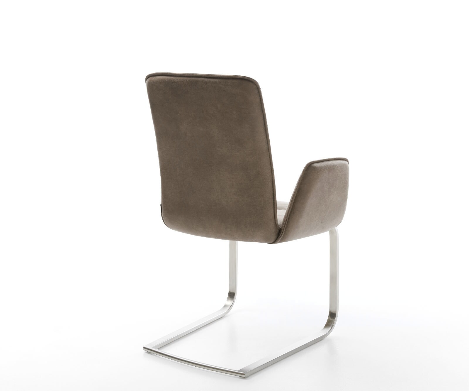 Люлеещ стол Таупе Винтидж Конзолен крак плосък Неръждаема стомана Vinja-Flex 5