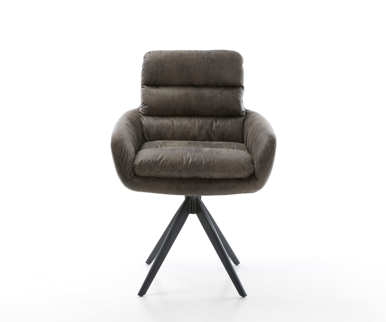 Врътящ се стол с подлакътници Сив Антик Конус крак  Черен 180° въртящ се Abelia-Flex 1 Врътящ се стол с подлакътници Сив Антик Конус крак  Черен 180° въртящ се Abelia-Flex 1