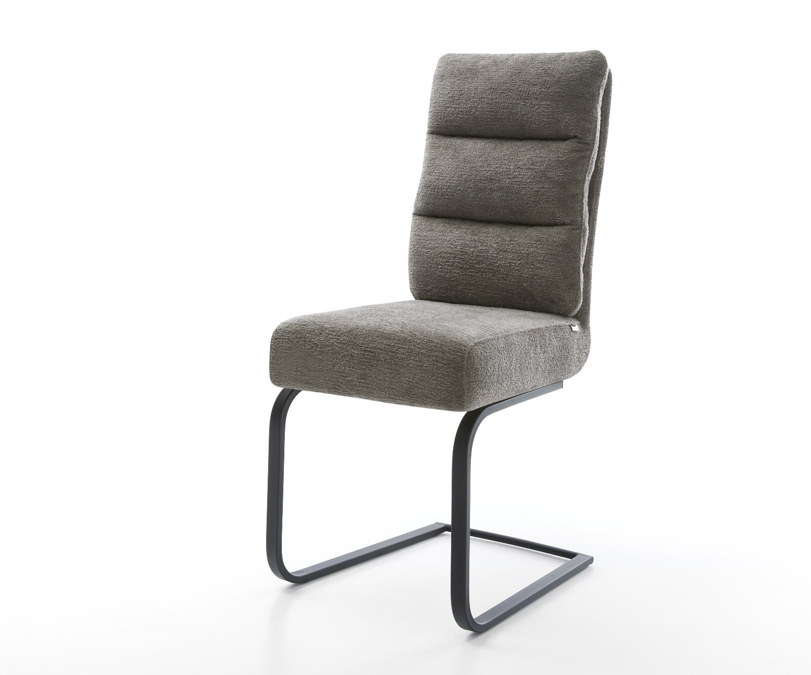 Стол с конзола Pela-Flex Bouclé Soft Mud Стол с конзола плосък Черен Ядро от джобни пружини