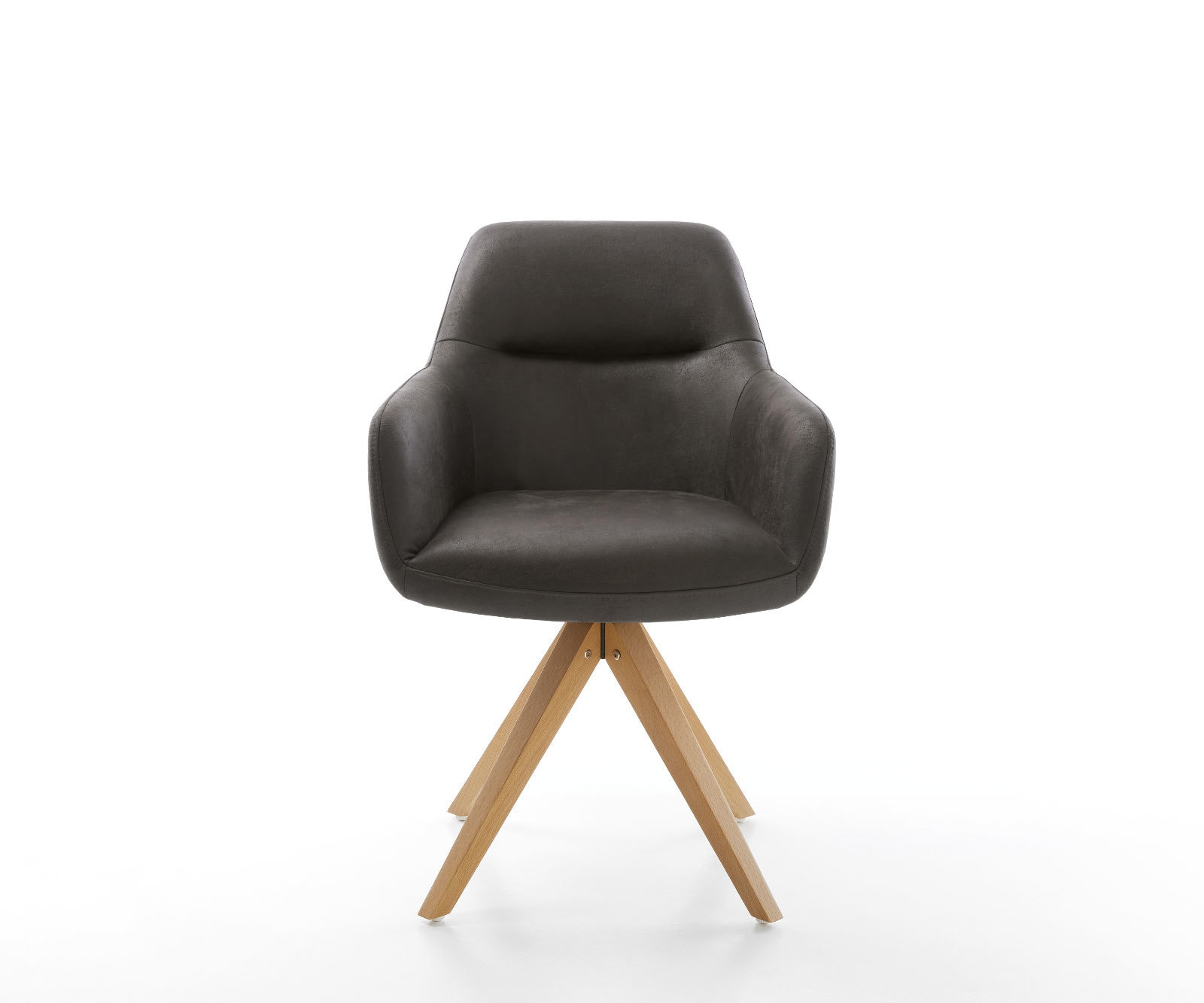 Врътящ се стол Антрацит Винтидж Дървена рамка  180° въртящ се Pejo-Flex 1 Врътящ се стол Антрацит Винтидж Дървена рамка  180° въртящ се Pejo-Flex 1