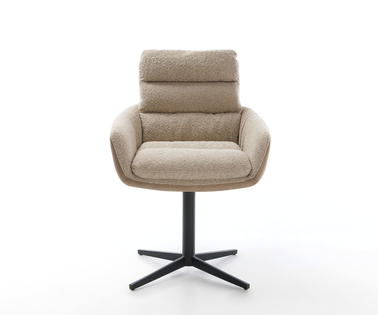 Въртящ се стол Abelia-Flex с подлакътници Материал микс кал База черна Въртящ се на 360° 2