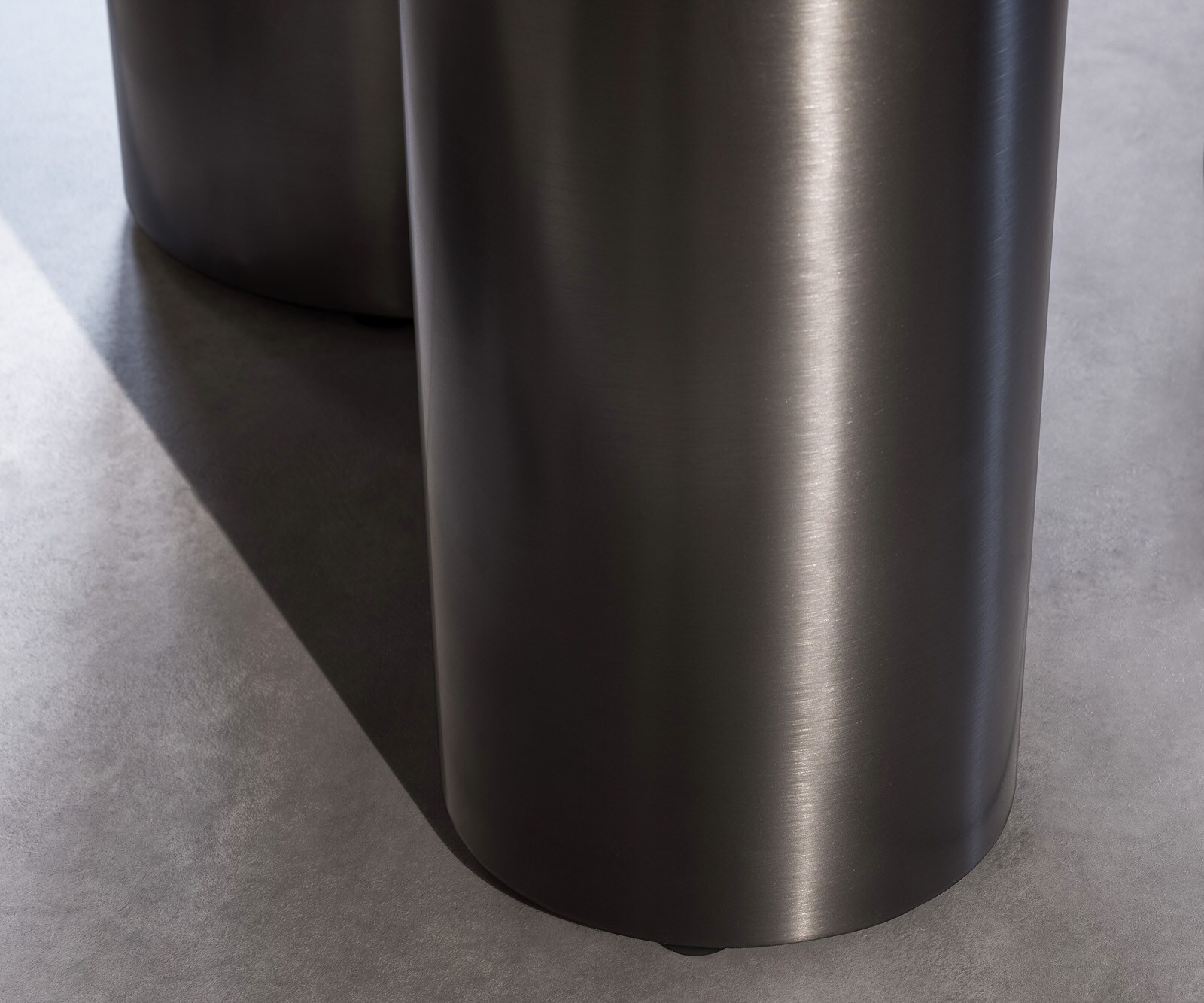 Трапезна маса Edge 300x100 керамика Minas Melange бяло-бежово Pilier неръждаема стомана графит 6