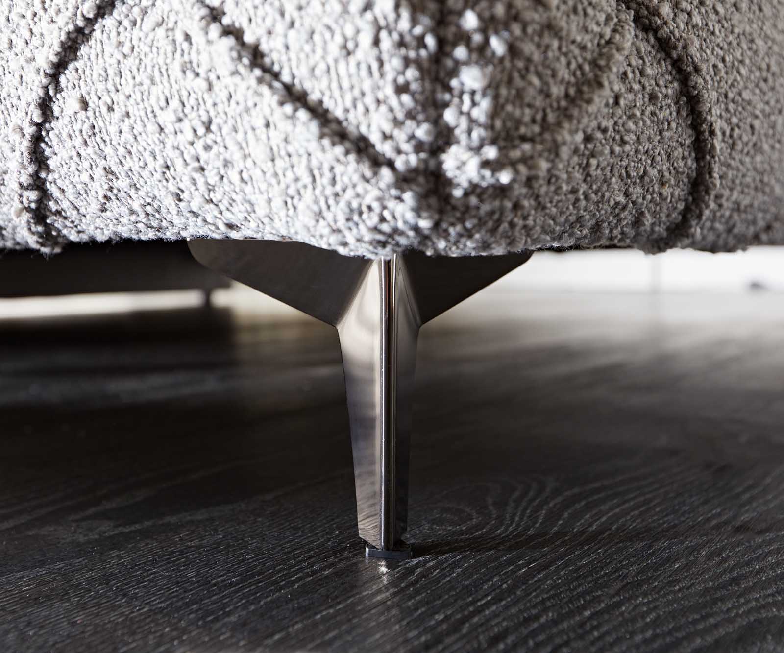 Тапицирано легло Nayara 140x200 cm bouclé silver grey 6