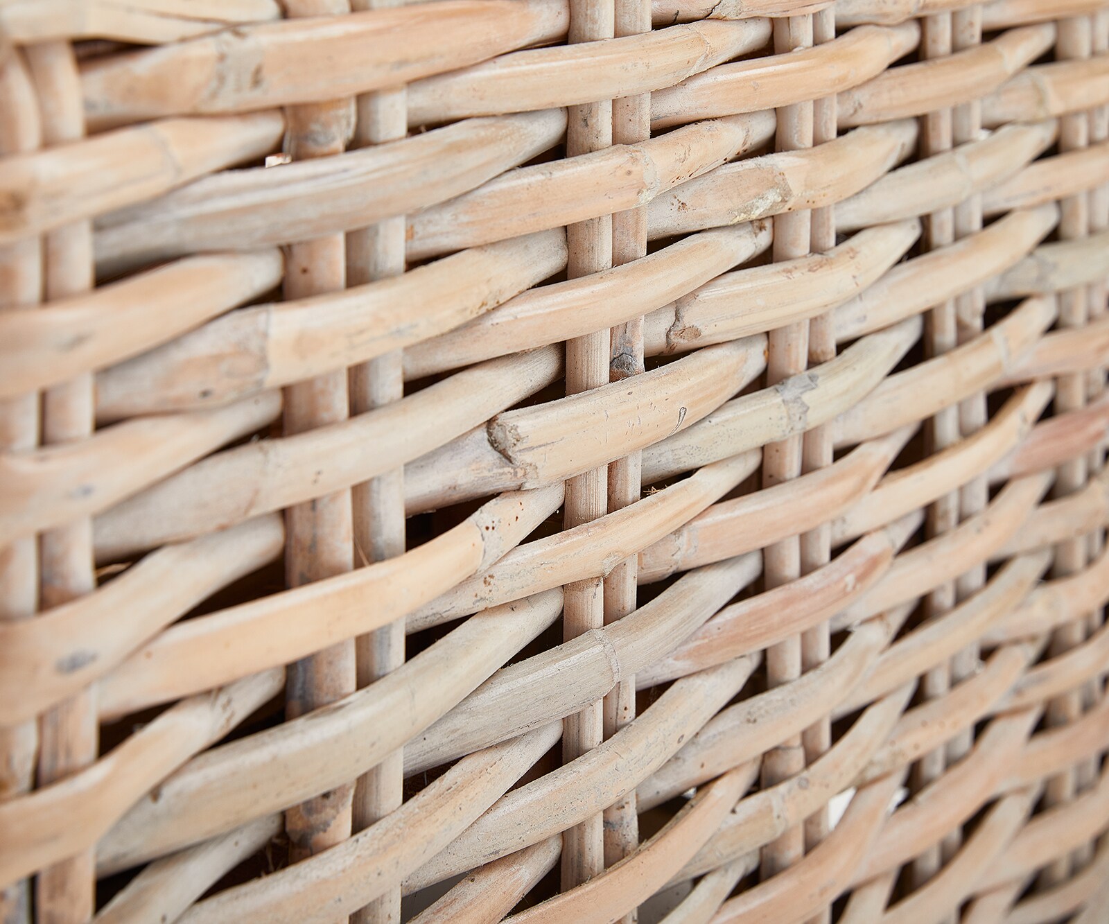 Холна маса 133x73 cm Ратан Бял Избелен Стъклоплот Nizza 3