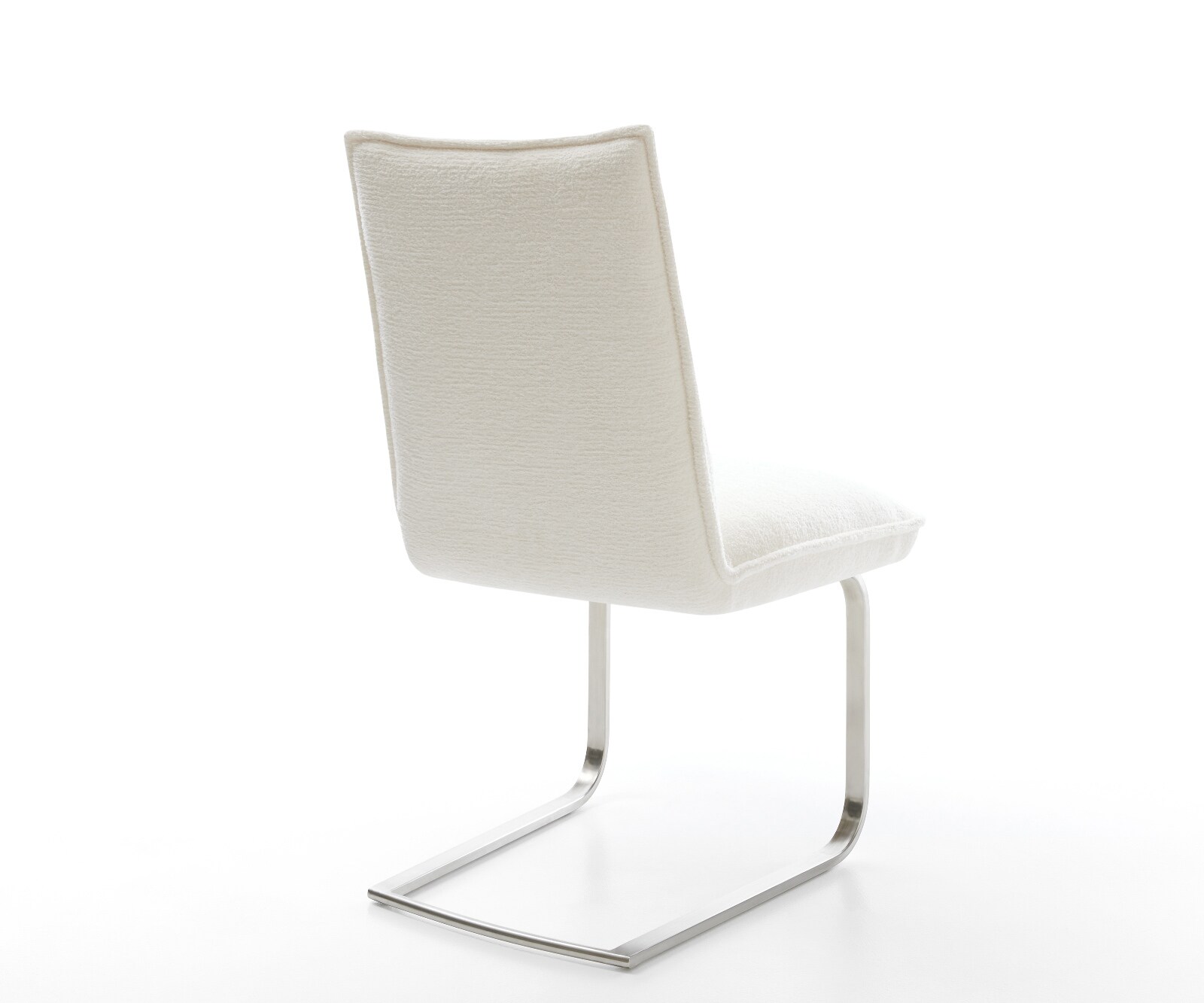 Конзолен стол Lelio-Flex Bouclé Soft Beige Конзолен стол с плоска сърцевина от джобни пружини от неръждаема стомана 4