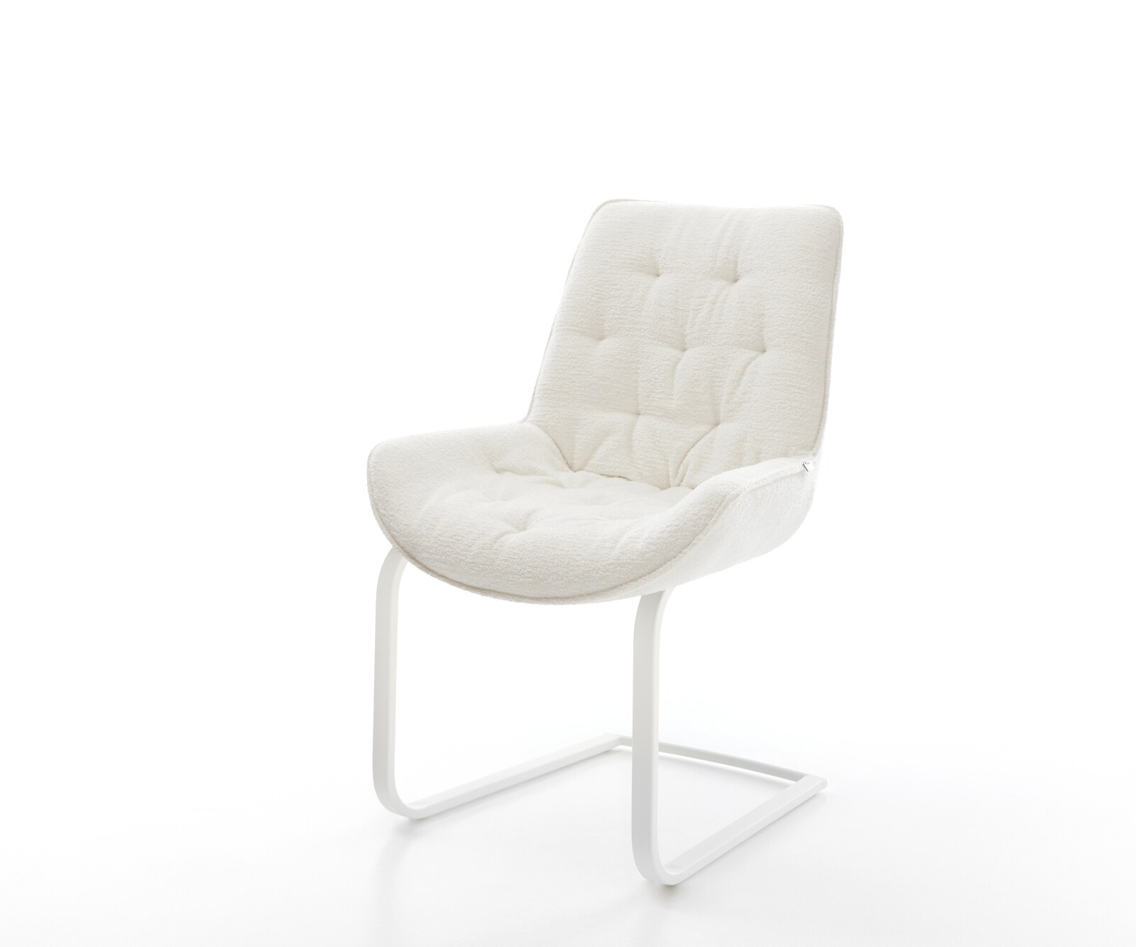 Конзолен стол Taimi-Flex Bouclé Soft Beige Конзолен стол flat White
