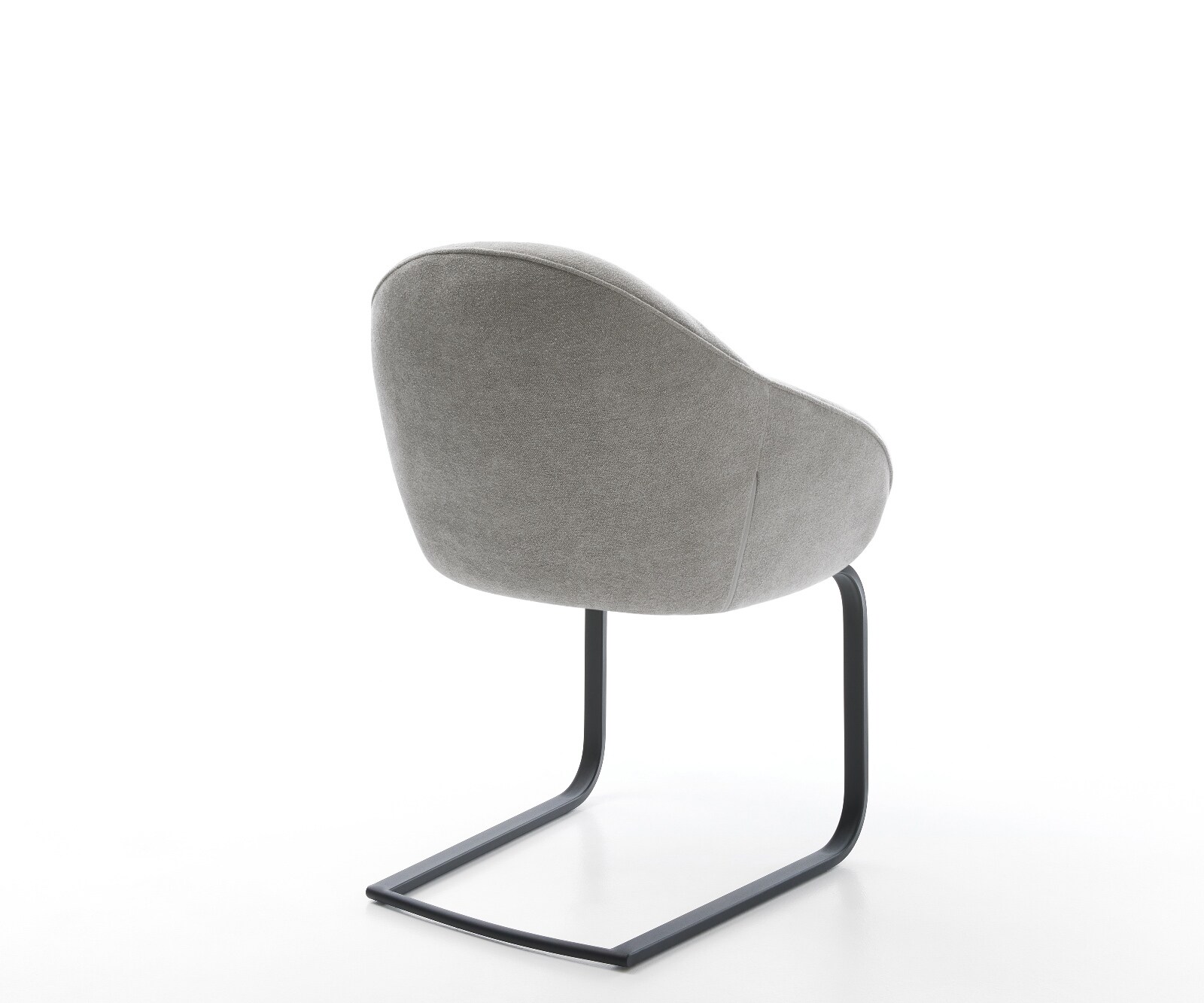 Gaio-Flex конзолен стол текстурирана тъкан меко сиво конзолен стол плоско черно 5