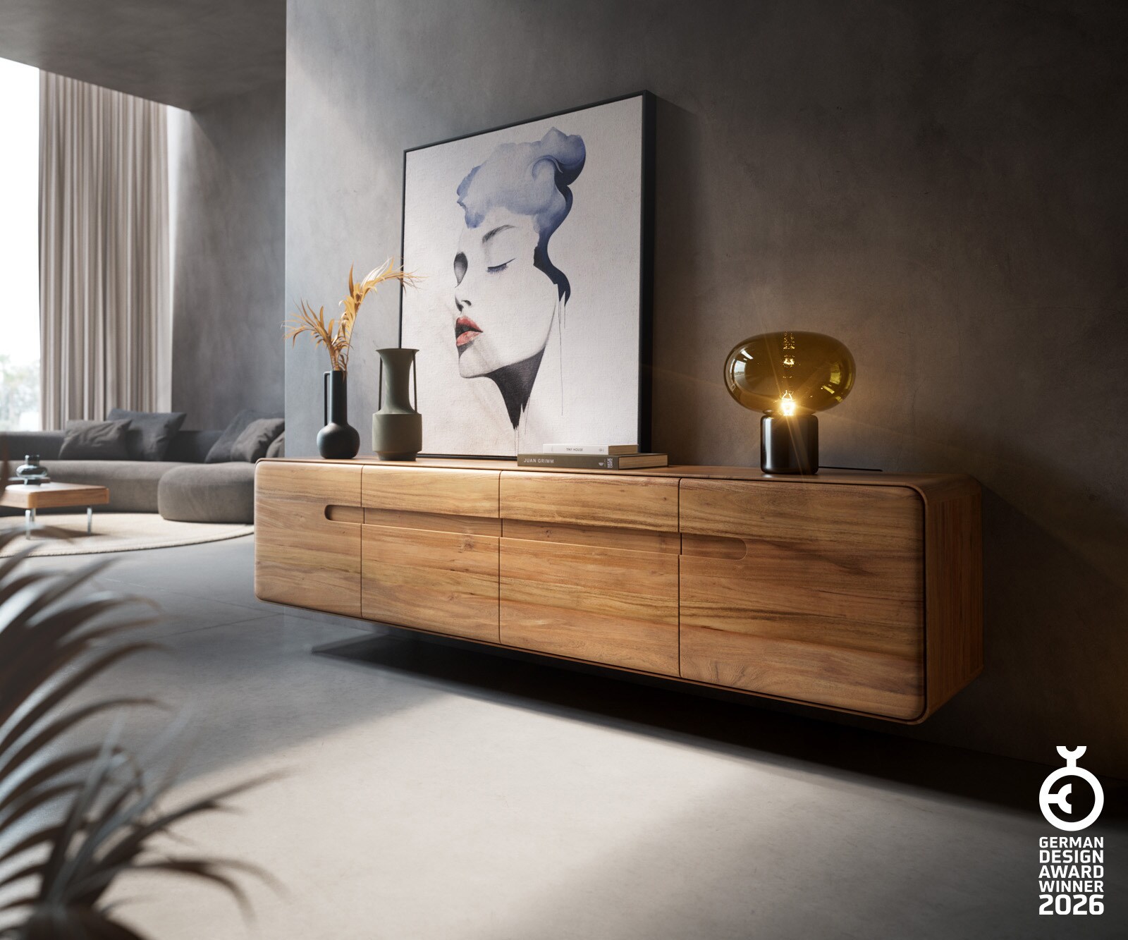 ТВ шкаф Anaya естествена акация 2