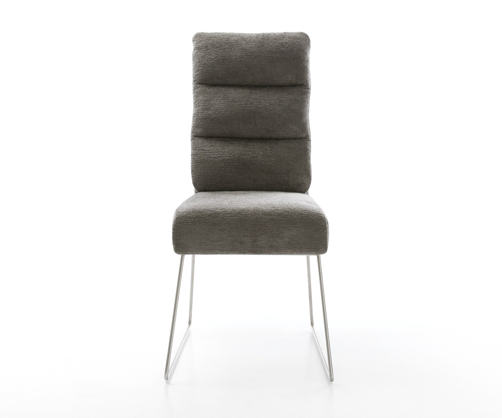 Стол за хранене Pela-Flex Bouclé Soft Mud Основа от неръждаема стомана с джобни пружини 2