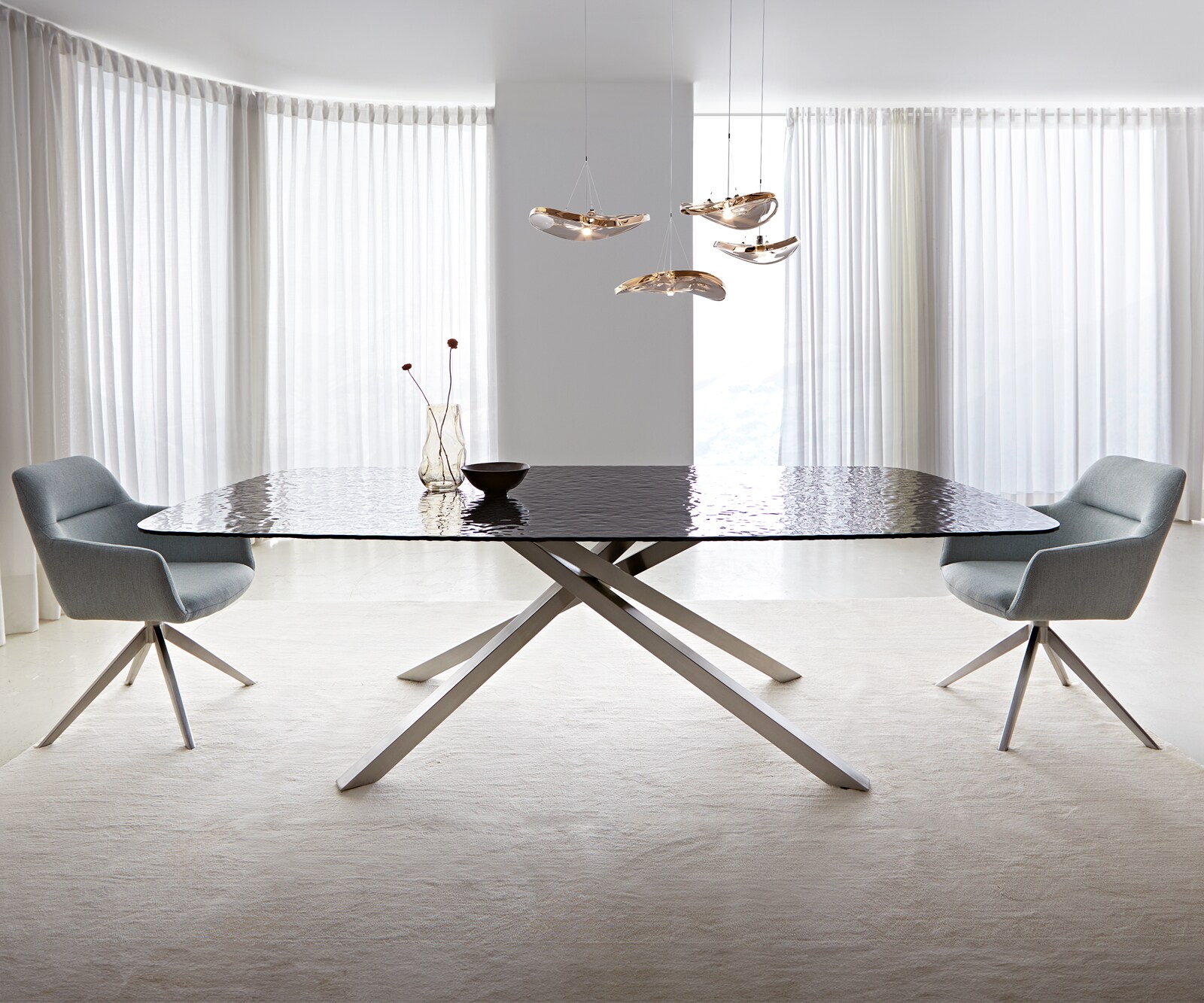 Основа за маса Черен Метал за плотове на маси от 200 cm Паяк 2 Основа за маса Черен Метал за плотове на маси от 200 cm Паяк 2