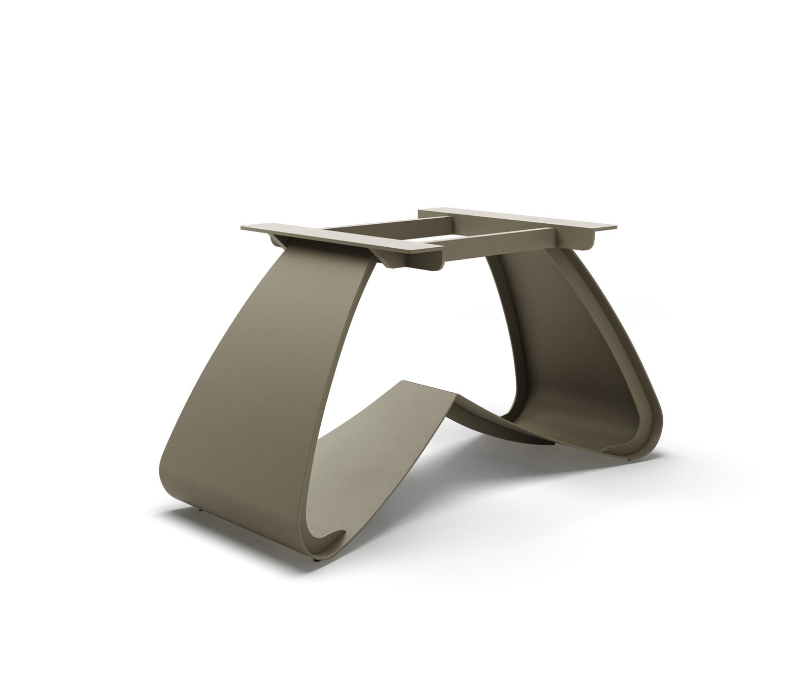 W-рамка с метален ефект с покритие титан за разтегателни маси от 180-300 см W-рамка с метален ефект с покритие титан за разтегателни маси от 180-300 см