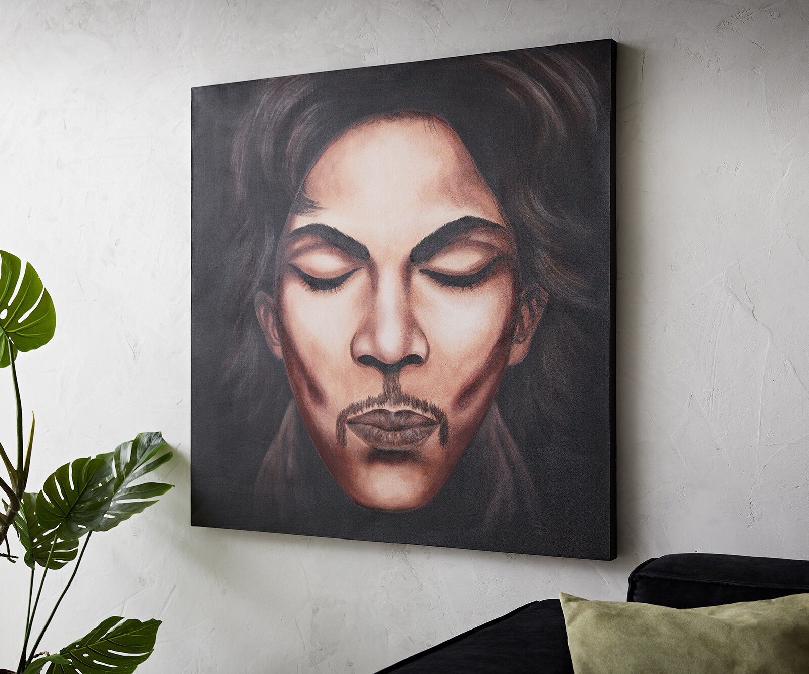Картина 120x120 cm Многоцветен Рециклиран Метал Princе 1