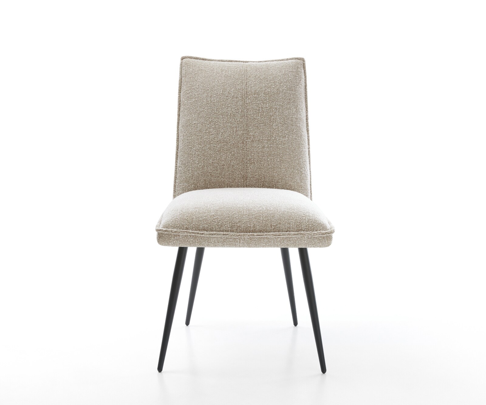 Стол за хранене Lelio-Flex тъкан мек бежов 4-крака конусовидна сърцевина от черни джобни пружини 1