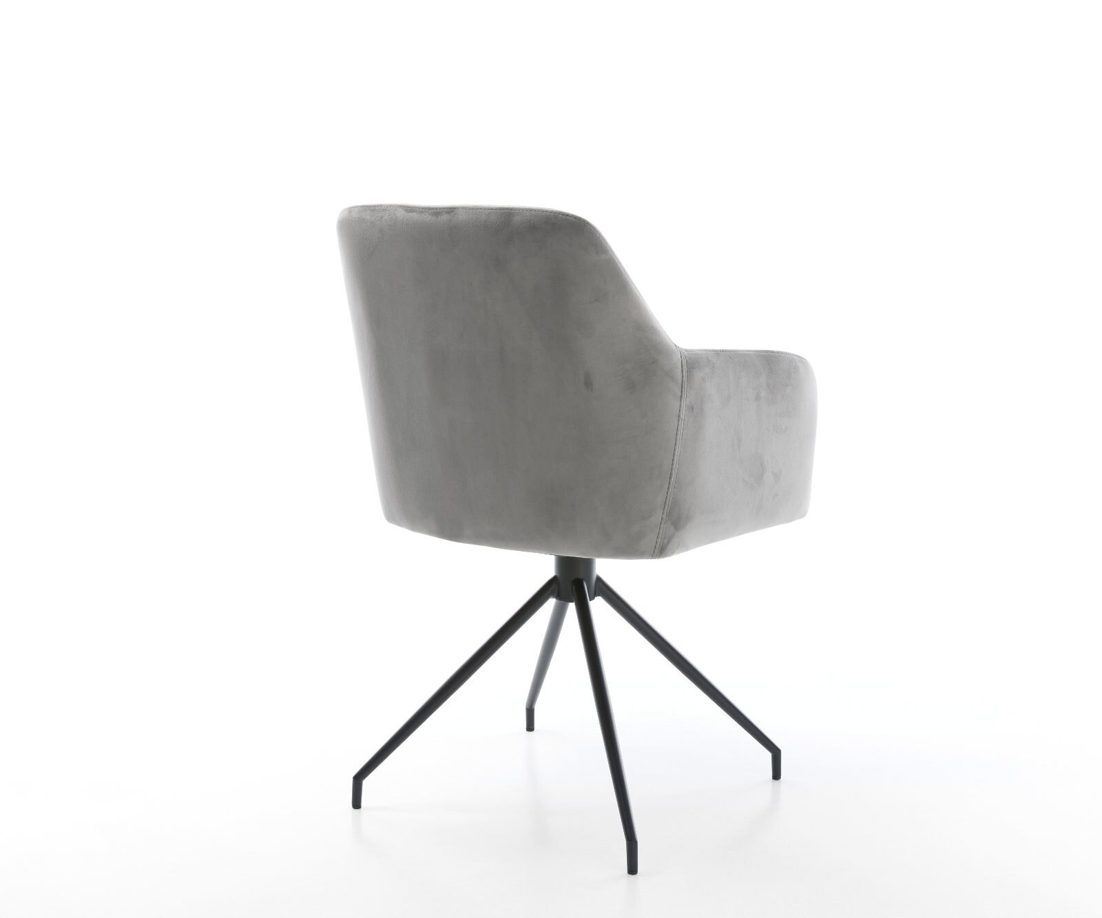 Врътящ се стол Кадифе Сив Конус крак кръгъл Черен 180° въртящ се Greg-Flex 4 Врътящ се стол Кадифе Сив Конус крак кръгъл Черен 180° въртящ се Greg-Flex 4