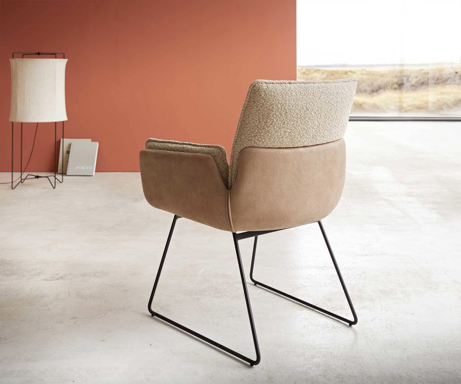 Трапезен стол Nela-Flex материал микс цяла основа черен 4 Трапезен стол Nela-Flex материал микс цяла основа черен 4