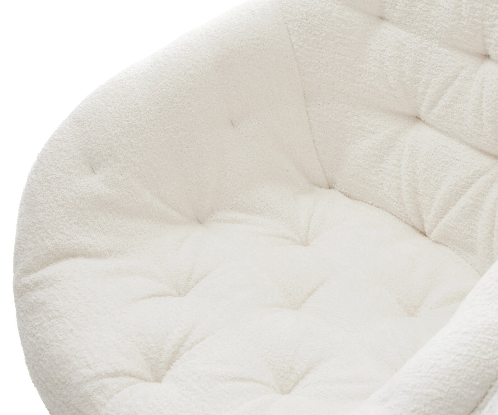 Трапезен стол Gaio-Flex Bouclé Soft Beige 4-футов конусовиден черен 4