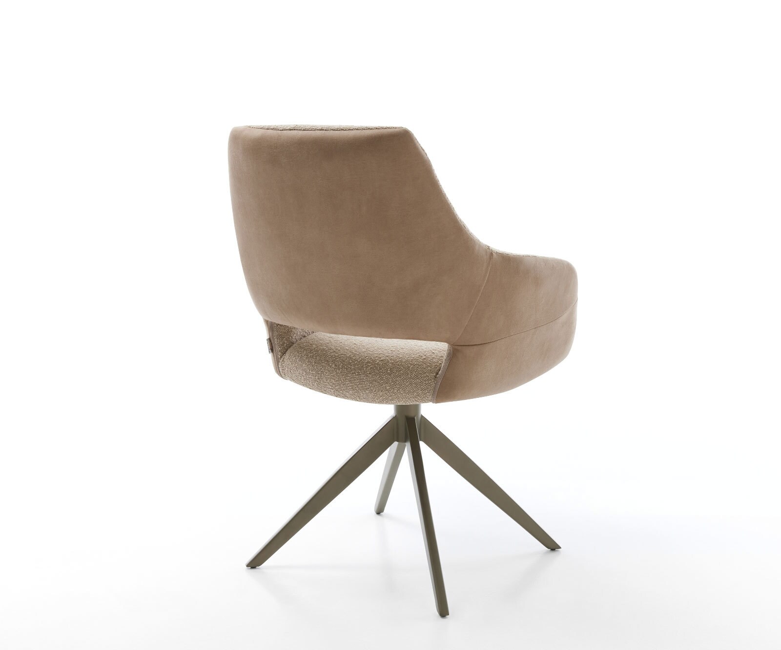 Въртящ се стол Yago-Flex с подлакътници Материал микс кал Кръстосана рамка широка Люлееща функция титан Въртене на 360° 5