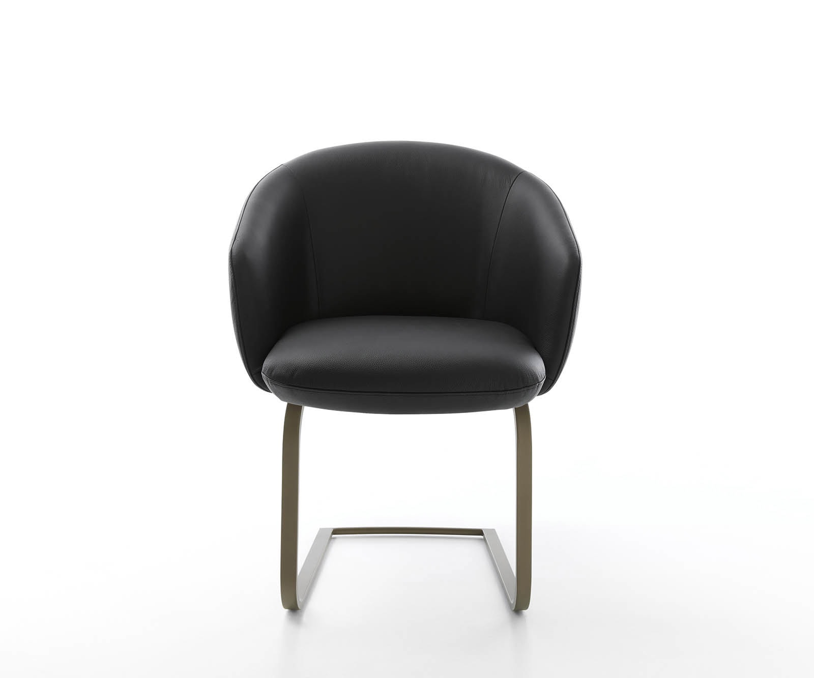 Люлеещ стол с подлакътници Естествена кожа Черен Конзолен крак плосък  Титан Покет пружина Caja-Flex 1 Люлеещ стол с подлакътници Естествена кожа Черен Конзолен крак плосък  Титан Покет пружина Caja-Flex 1