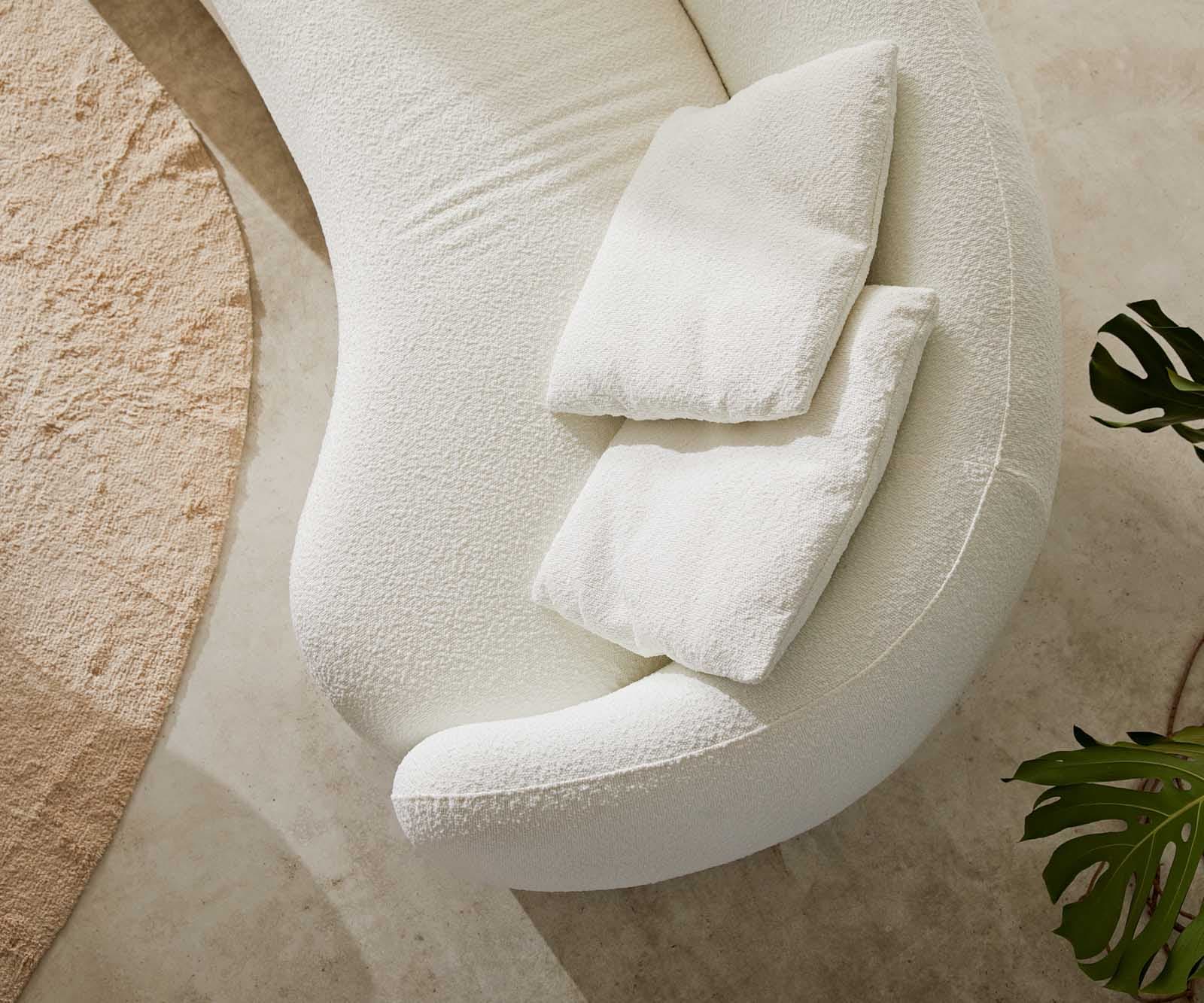 3-местен диван Larna 260x120 cm Bouclé кремаво-бяло 6 3-местен диван Larna 260x120 cm Bouclé кремаво-бяло 6