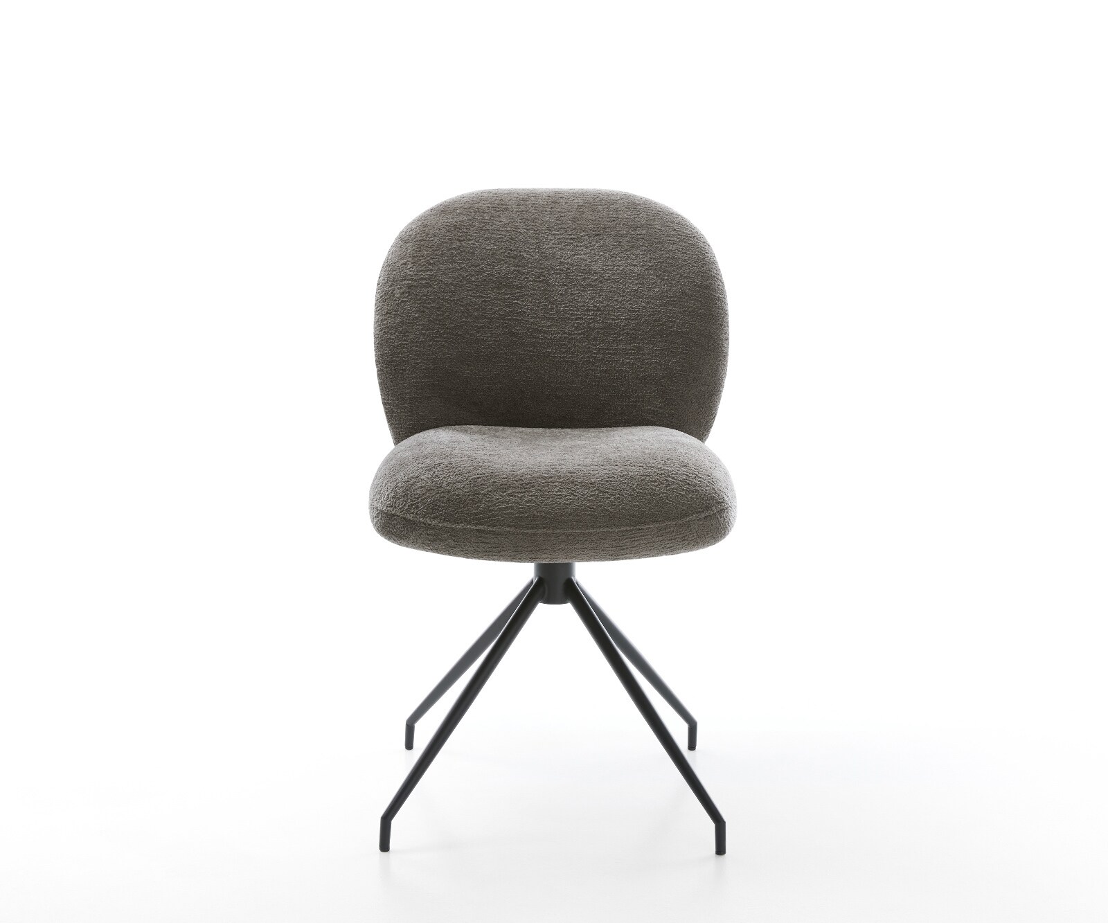 Стол за хранене Nube-Flex Bouclé Soft Mud Кръстосана рамка конична Black Pocket spring core 1