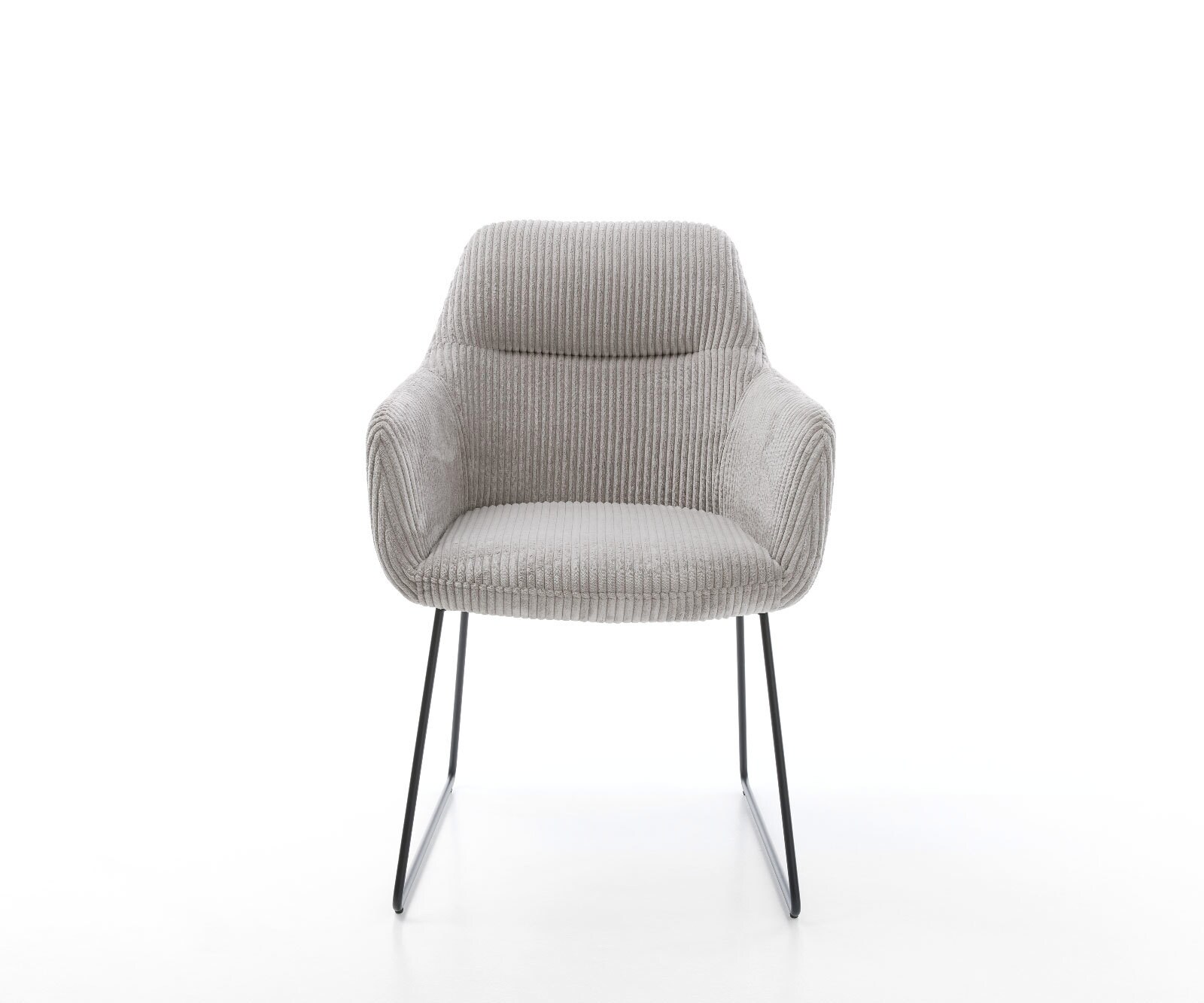 Стол Корд Сребристосив Извити крака Черни Pejo-Flex 1