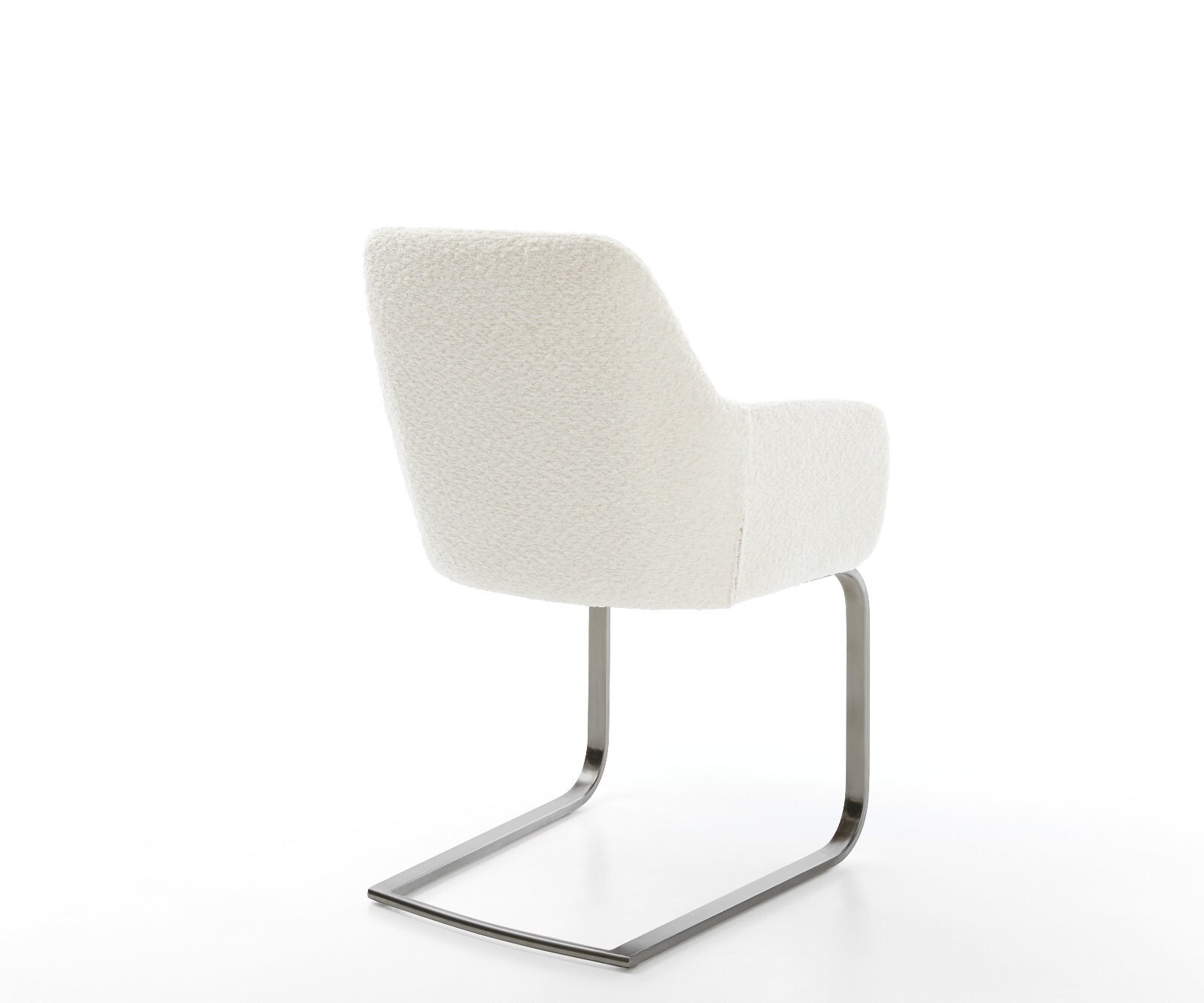 Конзолен стол Pejo-Flex Bouclé White Конзолен стол с плоска графитна сърцевина от джобни пружини 5