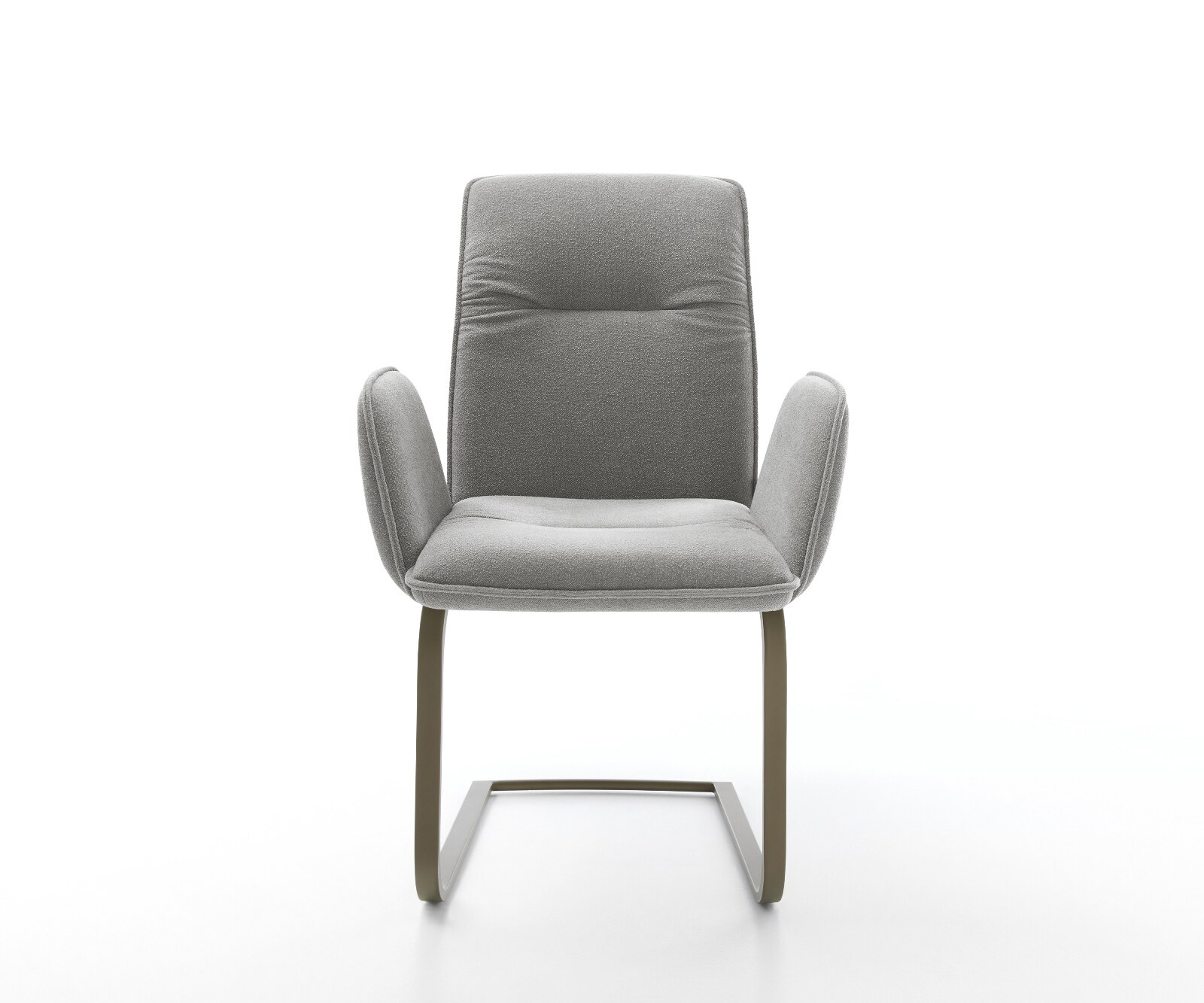 Конзолен стол Vinja-Flex текстурирана тъкан меко сиво конзолен стол плосък ефект покритие титан 2