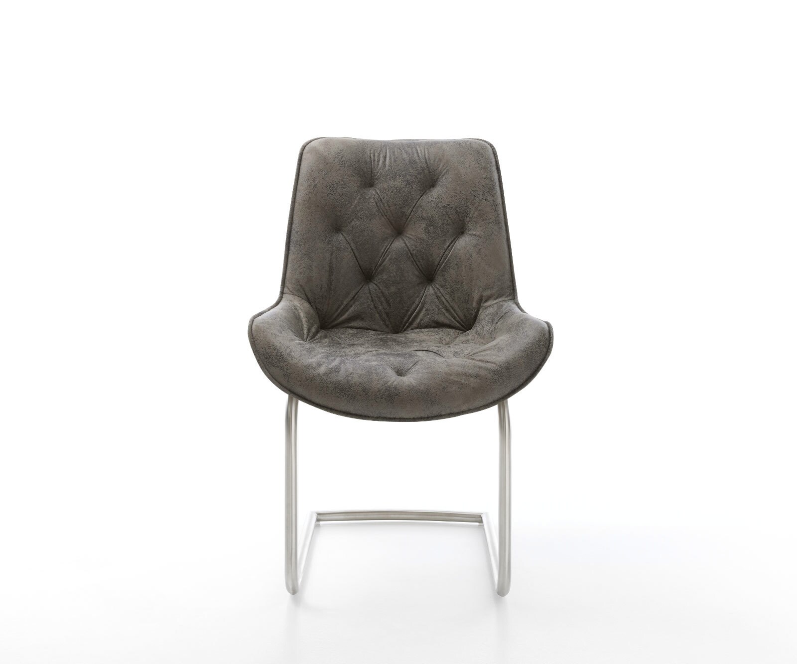 Люлеещ стол Сив Антик Конзолен крак кръгъл Неръждаема стомана Taimi-Flex 2