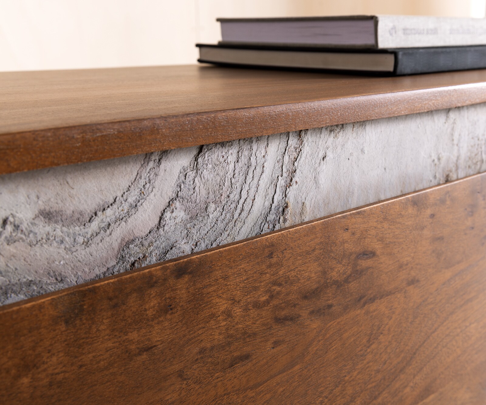 ТВ шкаф 200 cm Акация Кафяв каменен фурнир 4 Чекмеджета висящ Stonegrace 5 ТВ шкаф 200 cm Акация Кафяв каменен фурнир 4 Чекмеджета висящ Stonegrace 5