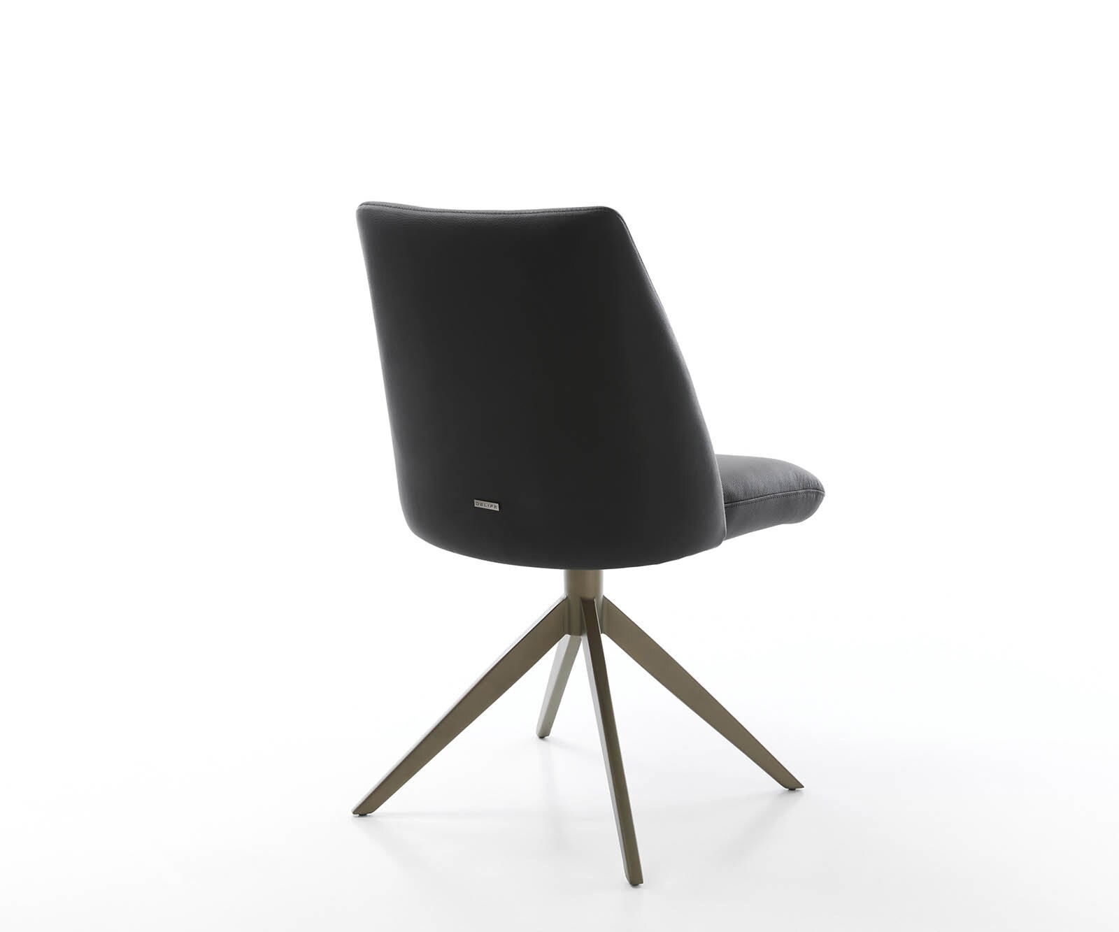 Врътящ се стол Естествена кожа Черен Конус крак плосък  Titan 360° въртящ се Покет пружина Elso-Flex 4 Врътящ се стол Естествена кожа Черен Конус крак плосък  Titan 360° въртящ се Покет пружина Elso-Flex 4