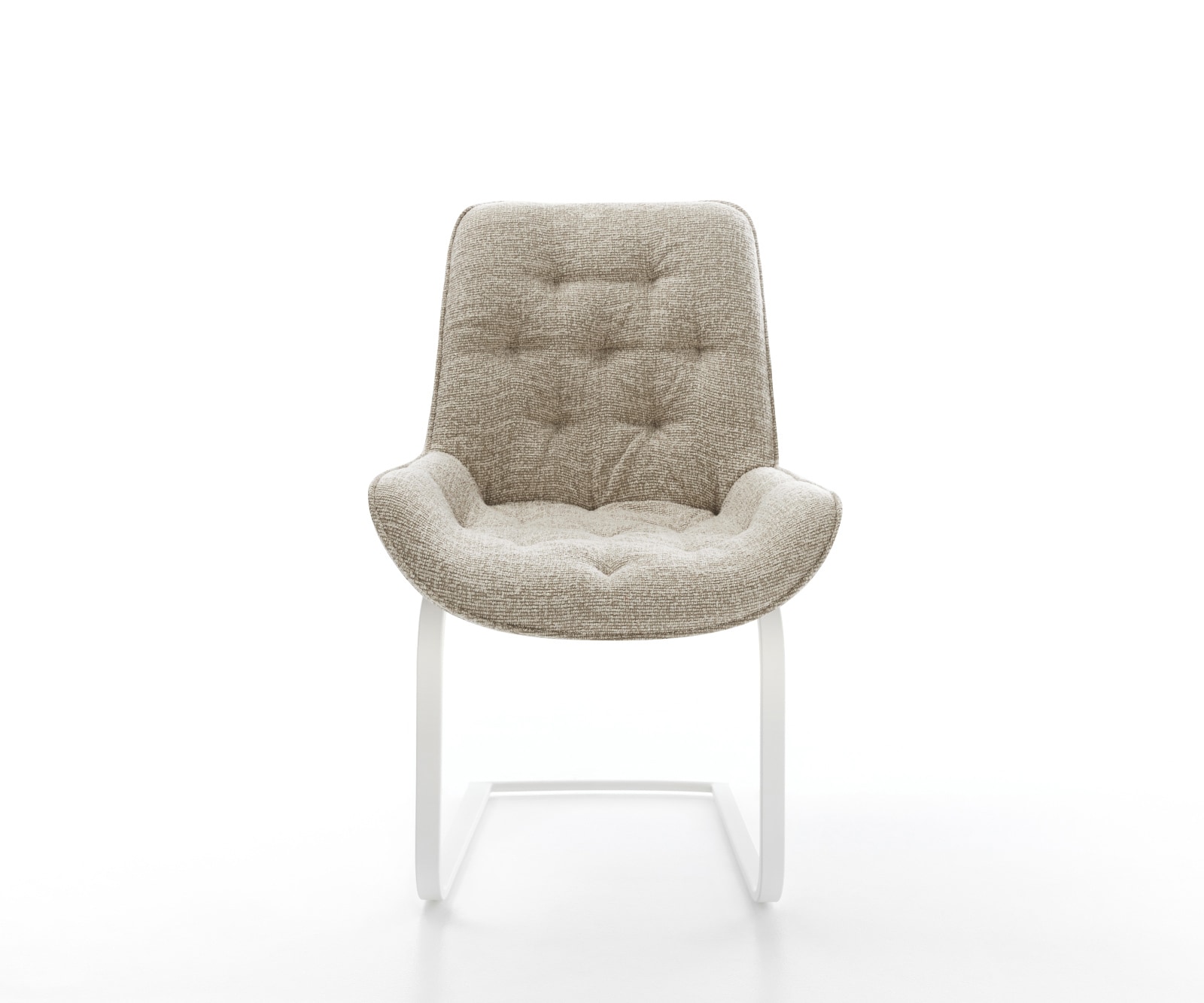 Конзолен стол Taimi-Flex тъкан Soft Beige Конзолен стол плосък White 1