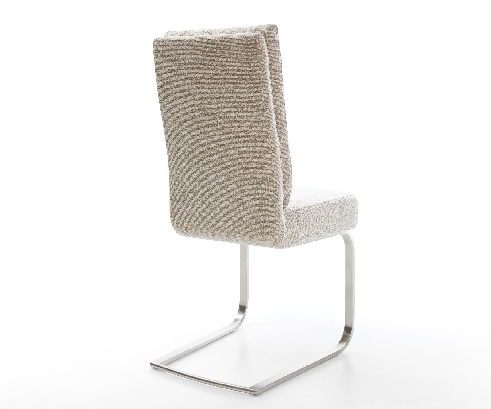 Стол с конзола Pela-Flex тъкан Soft Beige Стол с конзола с плоска сърцевина от джобни пружини от неръждаема стомана 5