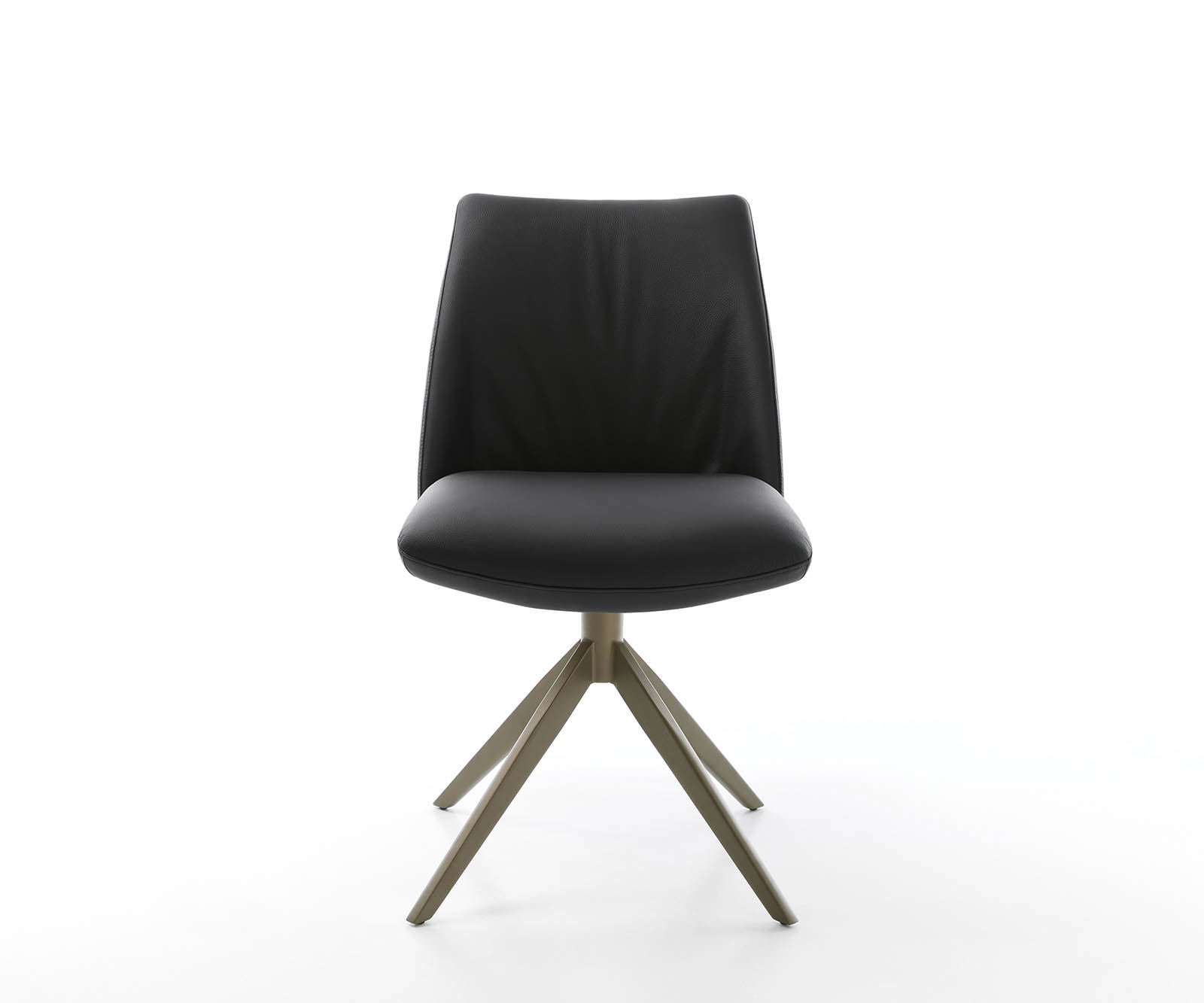 Врътящ се стол Естествена кожа Черен Конус крак плосък  Titan 360° въртящ се Покет пружина Elso-Flex 1 Врътящ се стол Естествена кожа Черен Конус крак плосък  Titan 360° въртящ се Покет пружина Elso-Flex 1