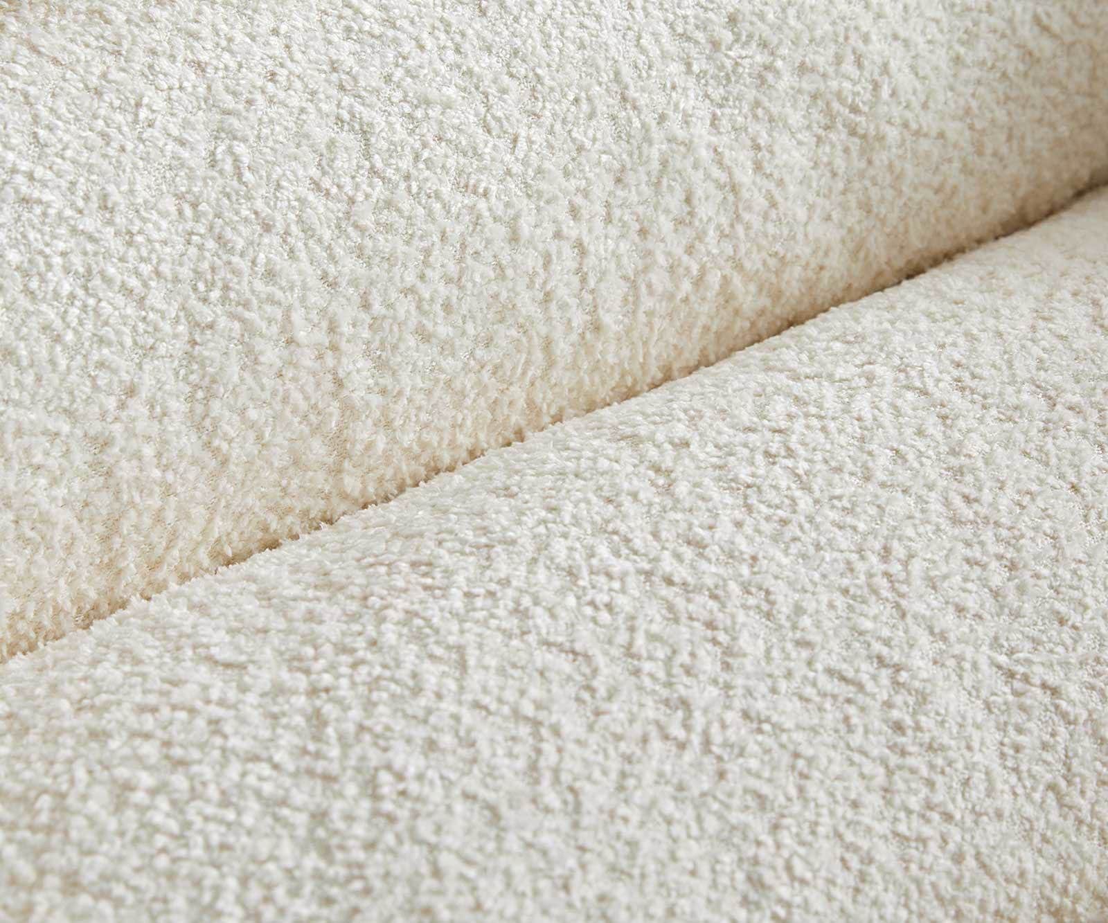 Стол с подлакътници Букле Бяло Извити крака Черни Abelia-Flex 2