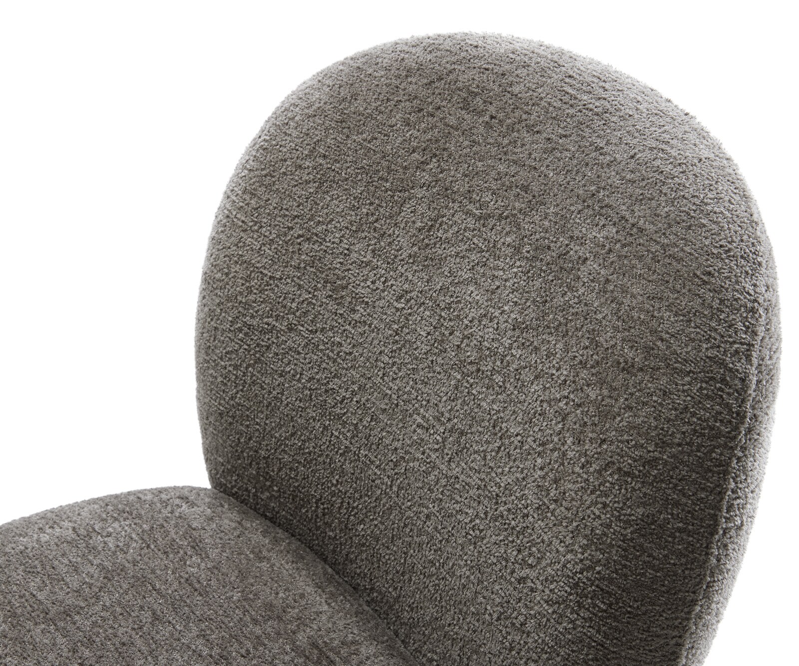 Стол за хранене Nube-Flex Bouclé Soft Mud Основа от неръждаема стомана с джобни пружини 3