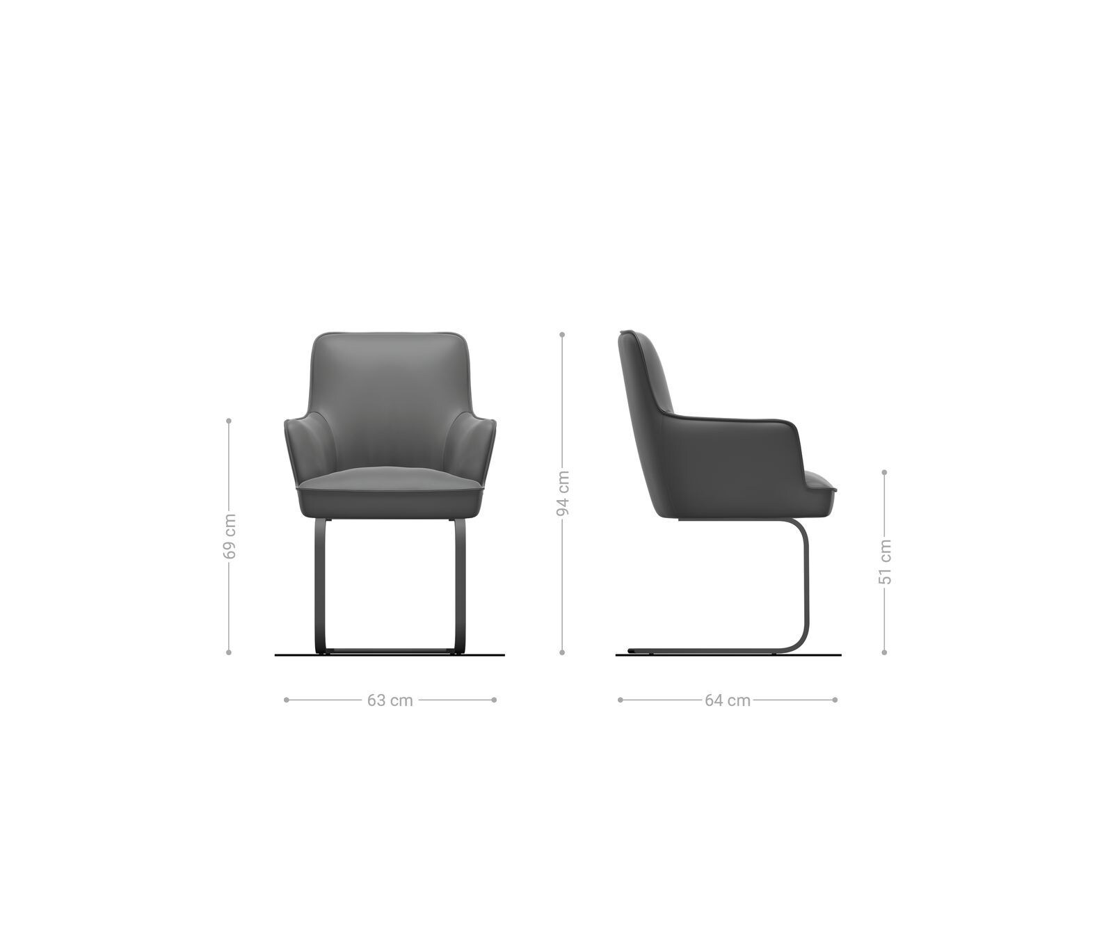 Люлеещ стол с подлакътници Микс от дамаски Сиво-Кафяв Конзолен крак плосък Неръждаема стомана Покет пружина Heira-Flex 6