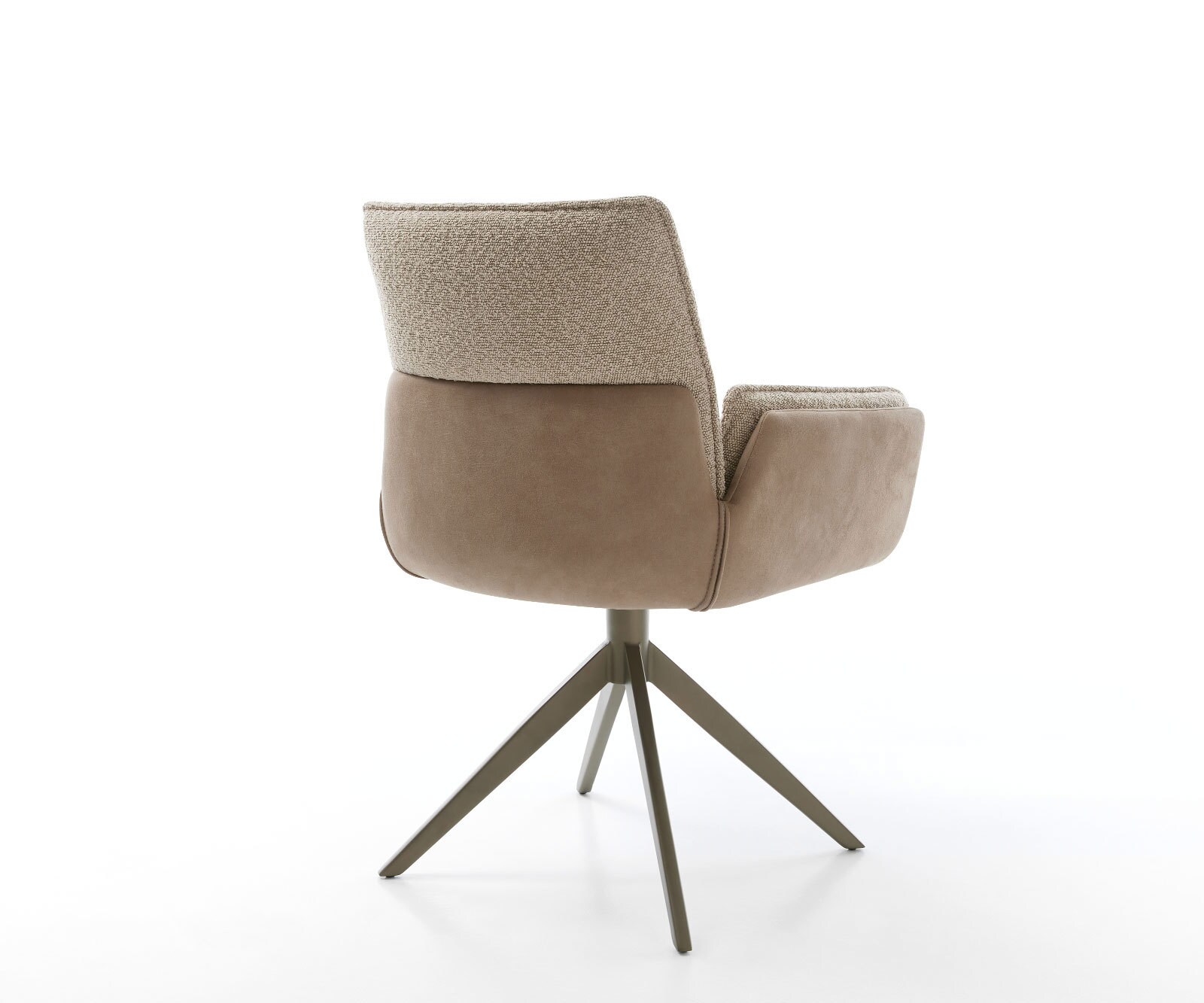 Въртящ се стол Nela-Flex материал микс кръстосана рамка 360° въртене 4 Въртящ се стол Nela-Flex материал микс кръстосана рамка 360° въртене 4