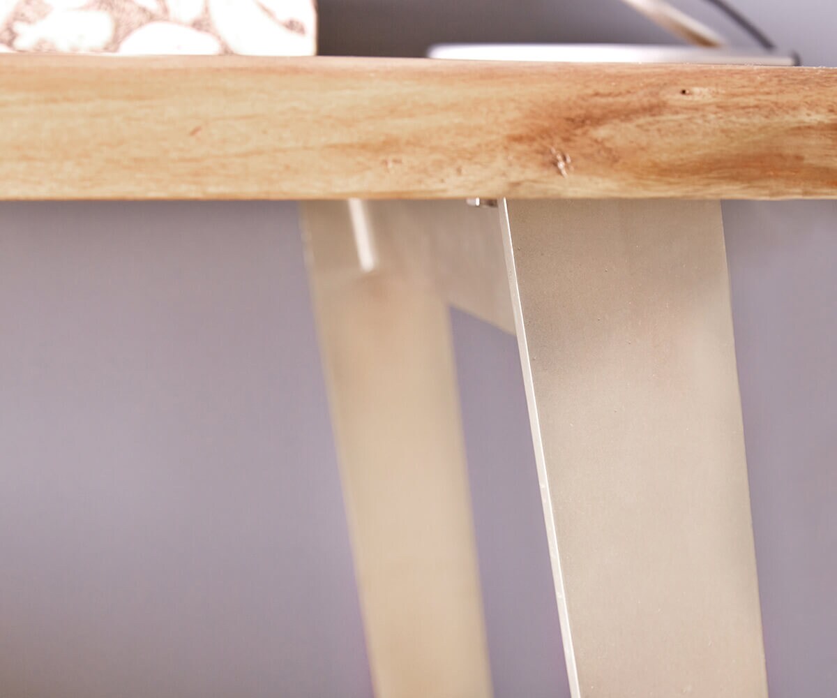 Бюро Live-Edge 150x60 cm естествена акация 3 чекмеджета 5