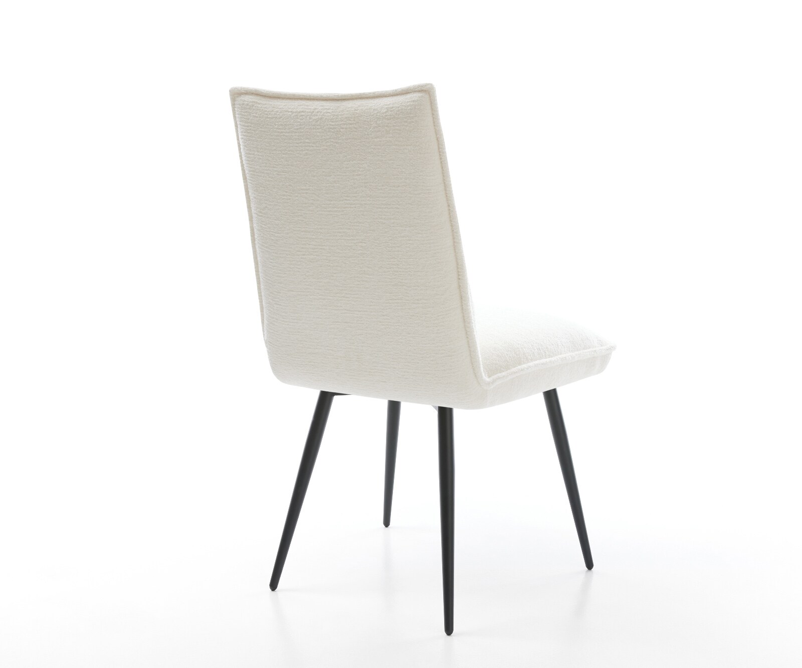 Стол за хранене Lelio-Flex Bouclé Soft Beige 4-крака с конична сърцевина от черни джобни пружини 4