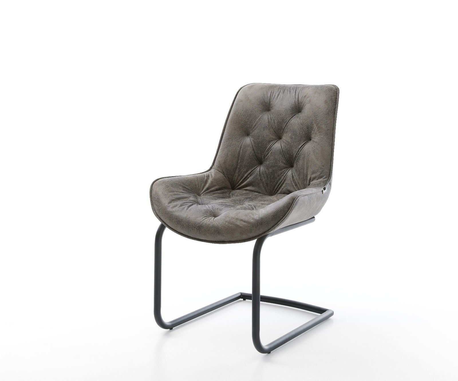 Люлеещ стол Сив Антик Конзолен крак кръгъл Черен Taimi-Flex 1