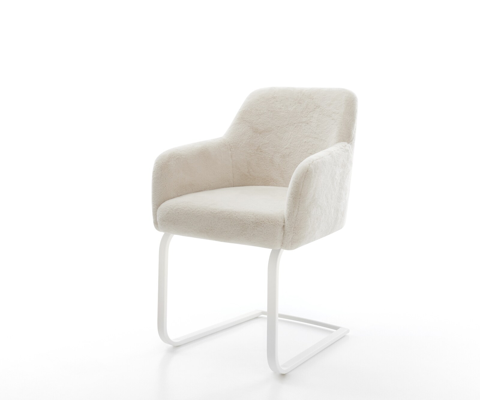 Стол с конзола Greg-Flex плюш крем-бяло Стол с конзола плоско бяло Ядро от джобни пружини