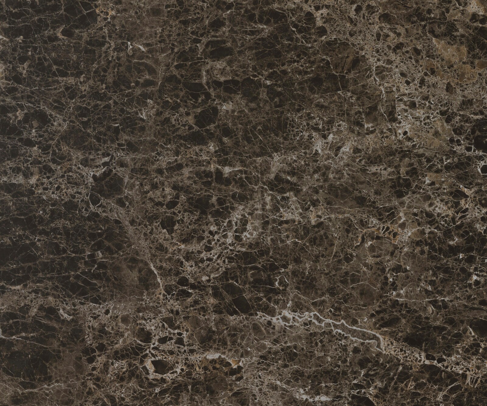 Бюфет Cuor 150 см Керамика Laminam® Emperador Extra Lucidato Тъмнокафяво 3 врати Осова акрилно стъкло 3