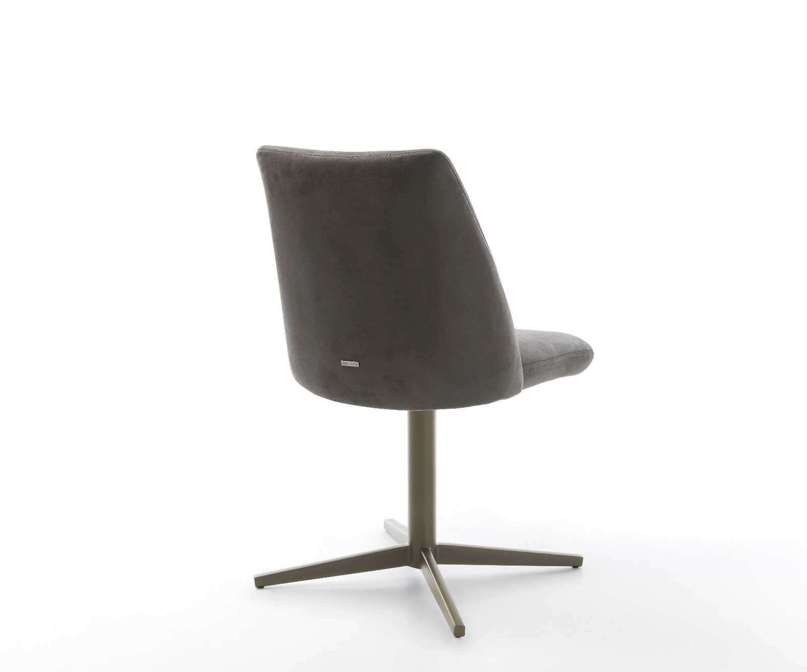 Врътящ се стол Микрофибър Антрацит Винтидж Офис основа  Titan 360° въртящ се Покет пружина Elso-Flex 5