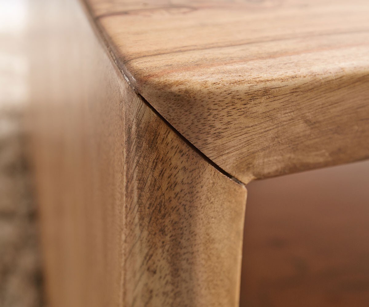 Масичка за кафе 130x60 cm естествен ръб от акациево дърво Live Edge 4