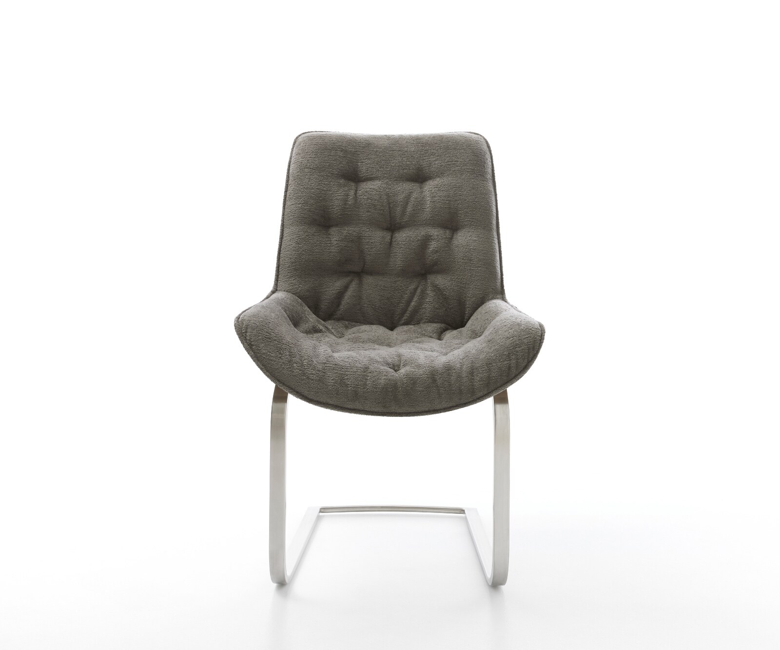 Конзолен стол Taimi-Flex Bouclé Soft Mud Конзолен стол от неръждаема стомана 2