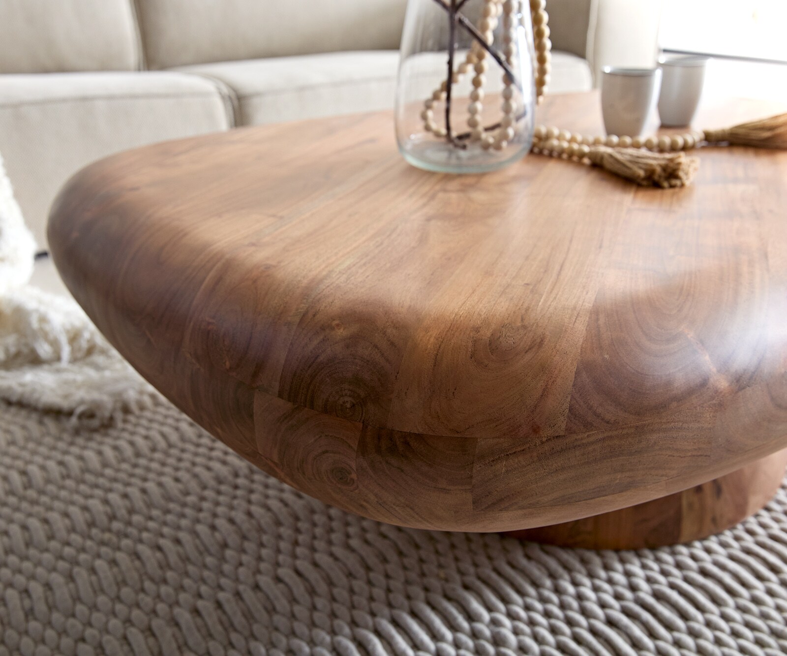 Масичка за кафе Maskat 120x90 cm естествена акация 5