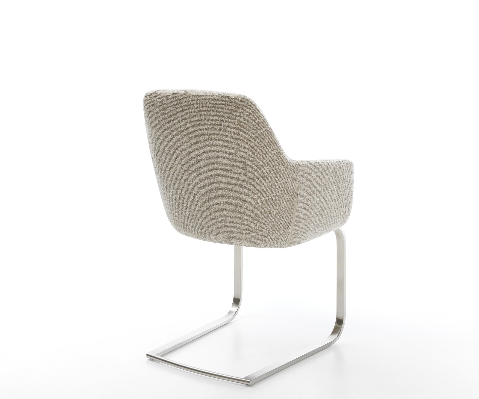 Конзолен стол Pejo-Flex тъкан Soft Beige конзолен стол плосък неръждаема стомана джоб пружина ядро 5