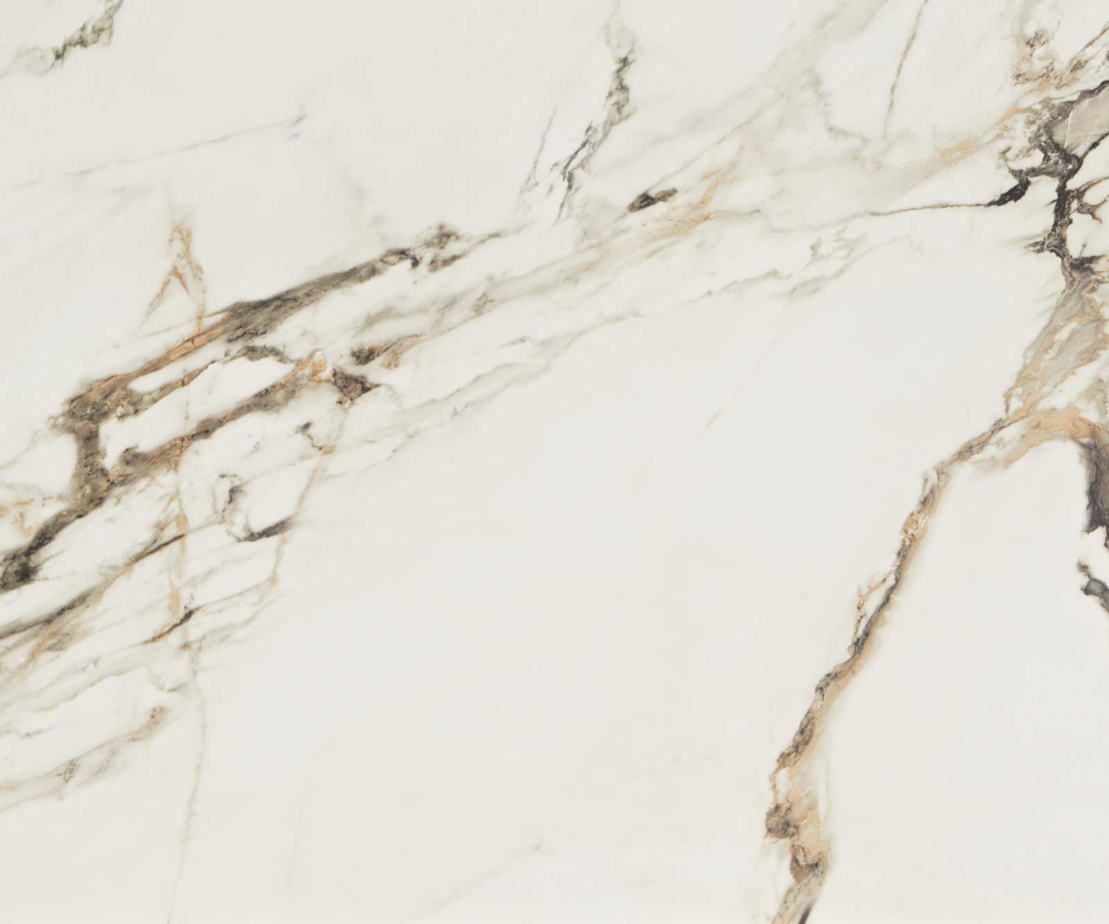 Холна маса Ekrem 88x85 см Керамика Calacatta Luxe бял-златисто-сиво,  Метални огънати кръгли крака с ефектен финиш Titan  2