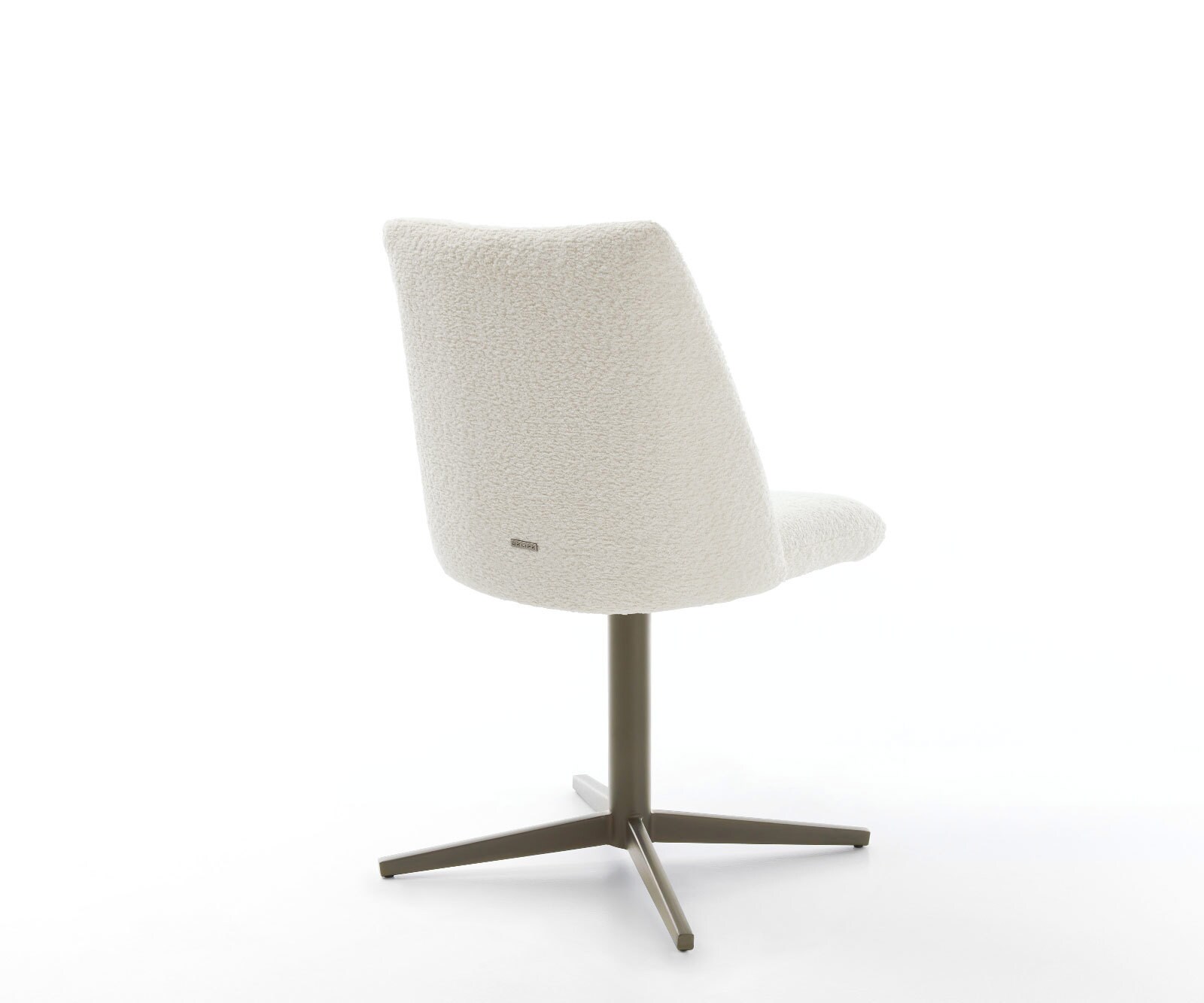 Врътящ се стол Букле Бял Офис основа  Titan 360° въртящ се Покет пружина Elso-Flex 4