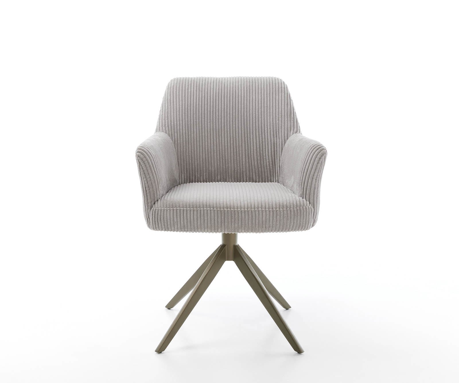 Врътящ се стол с подлакътници Корд СребристСив Конус крак плосък  Titan 360° въртящ се Покет пружина Xana-Flex 1 Врътящ се стол с подлакътници Корд СребристСив Конус крак плосък  Titan 360° въртящ се Покет пружина Xana-Flex 1